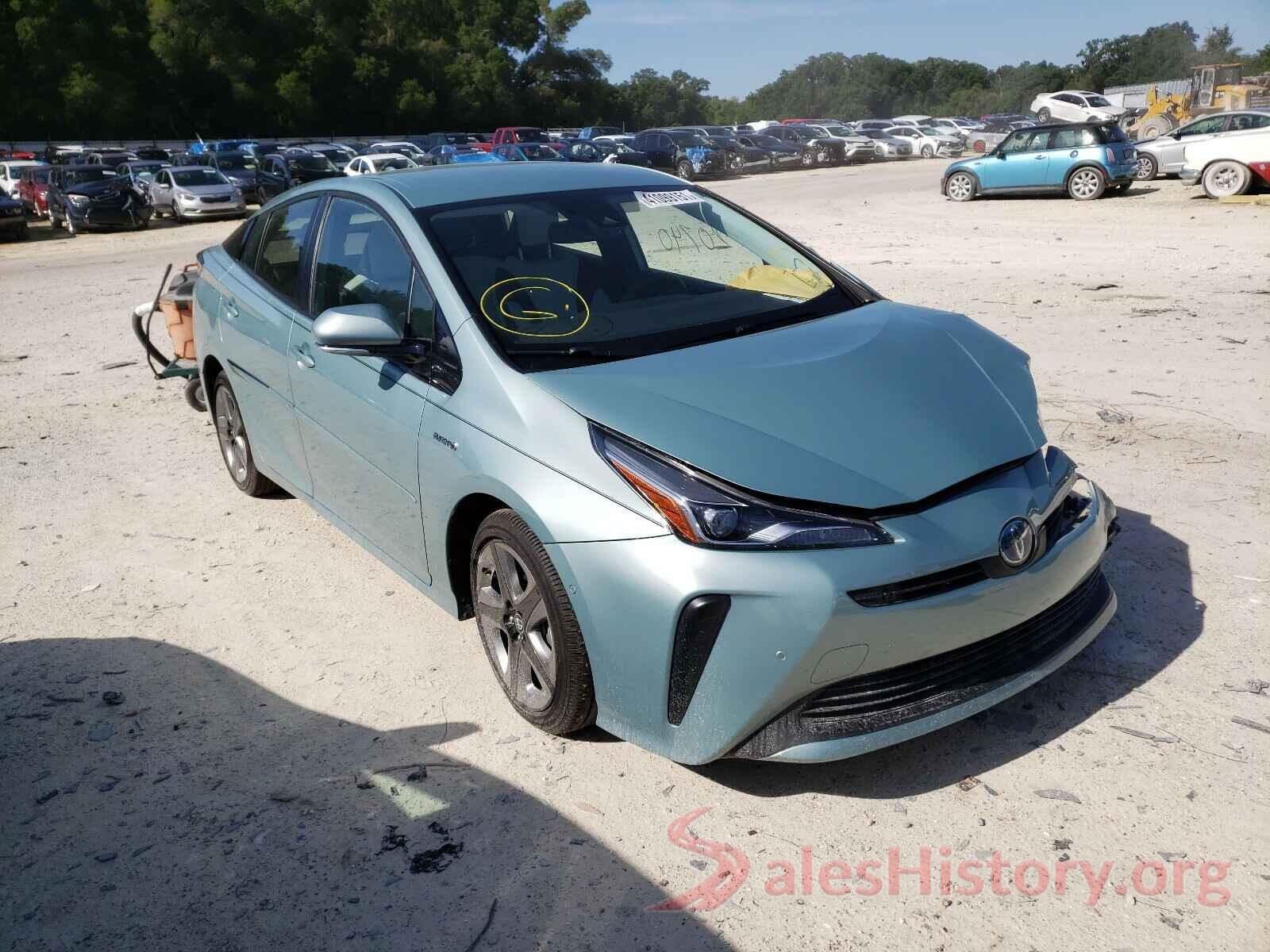 JTDKARFU8K3073624 2019 TOYOTA PRIUS