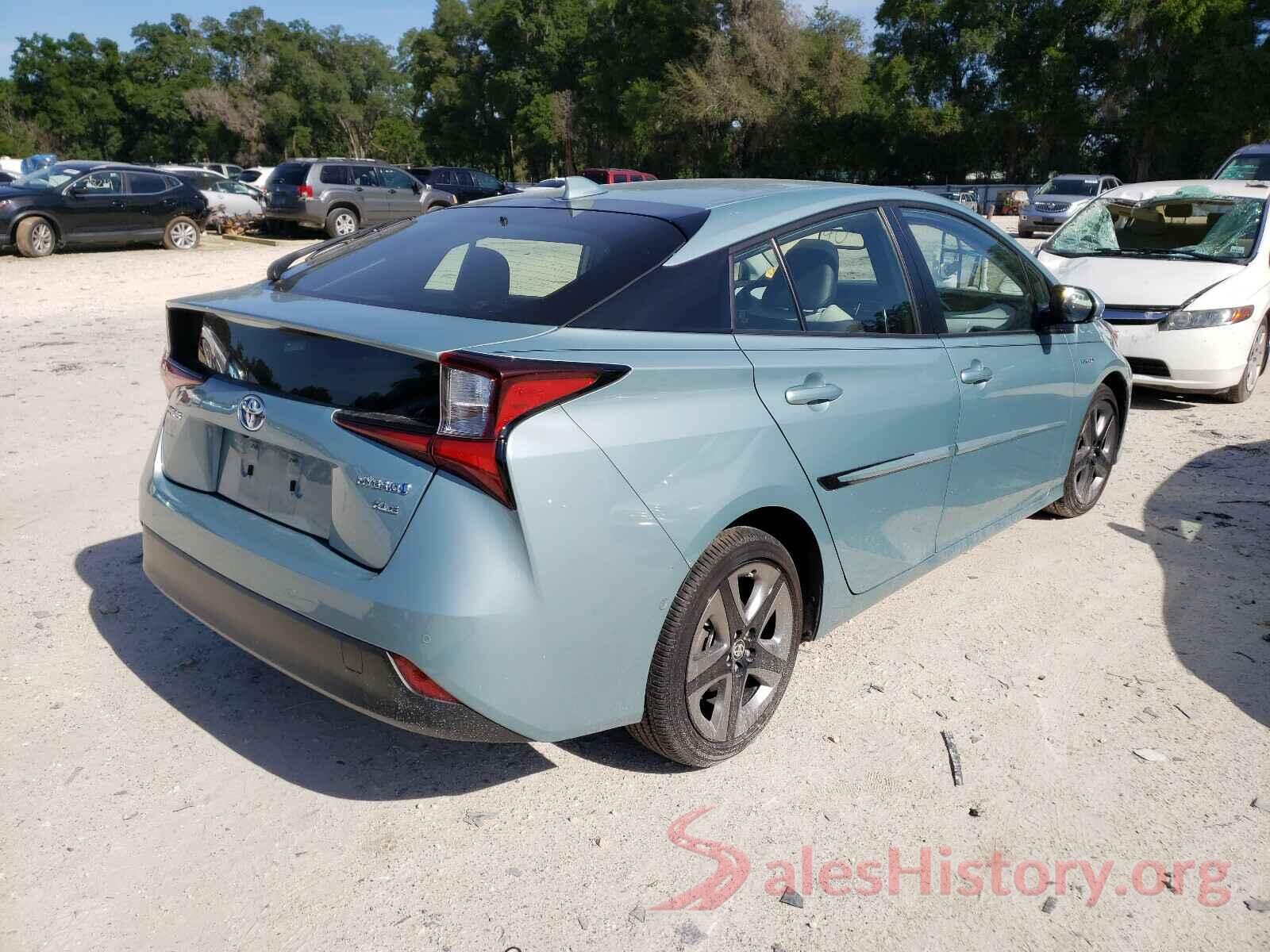 JTDKARFU8K3073624 2019 TOYOTA PRIUS