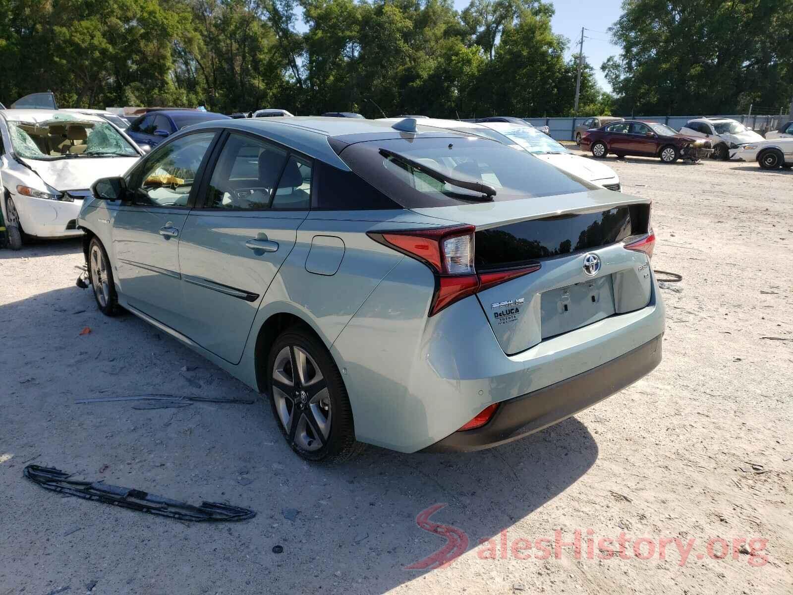 JTDKARFU8K3073624 2019 TOYOTA PRIUS