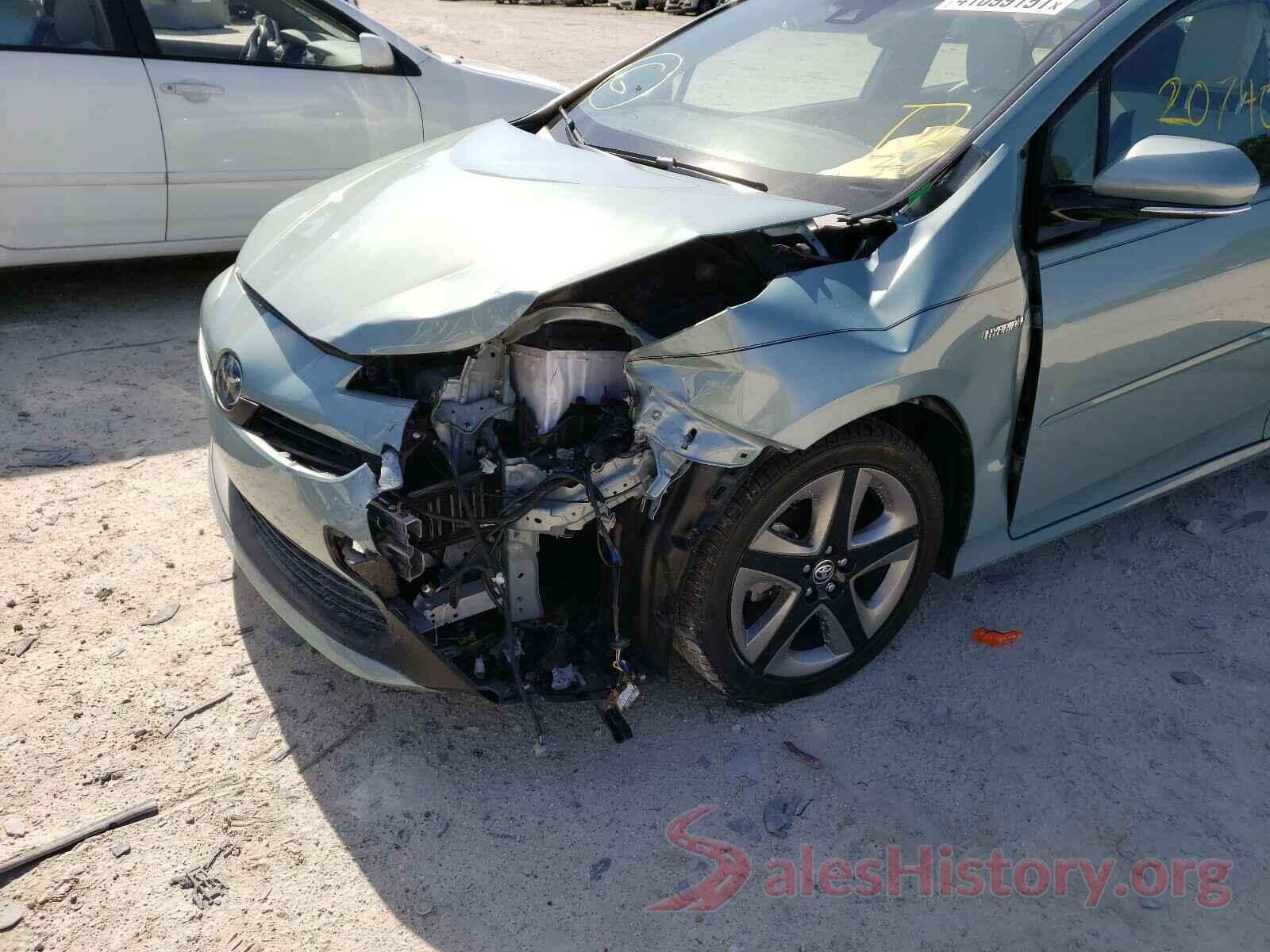 JTDKARFU8K3073624 2019 TOYOTA PRIUS