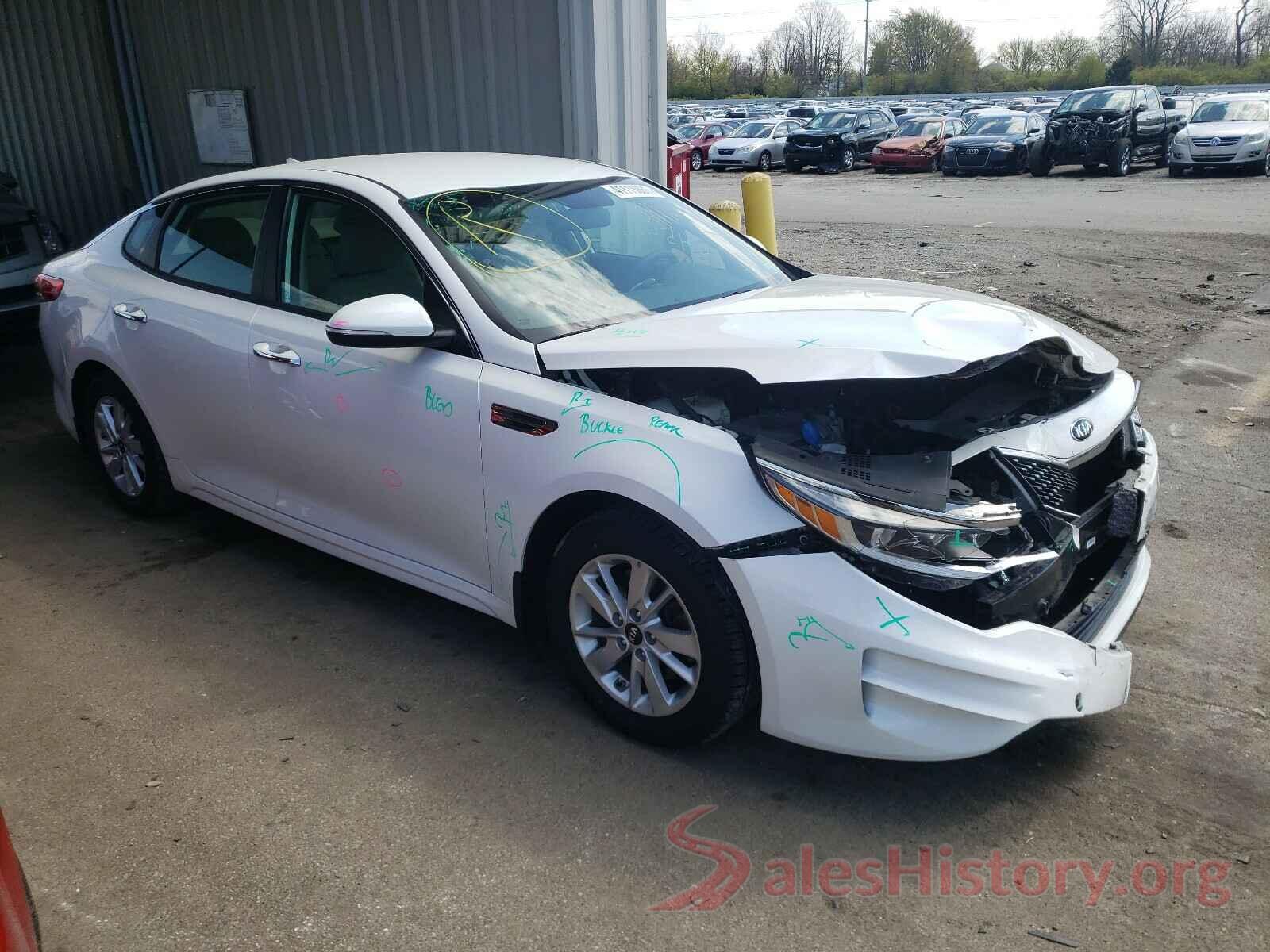 KNAGT4L31G5075738 2016 KIA OPTIMA