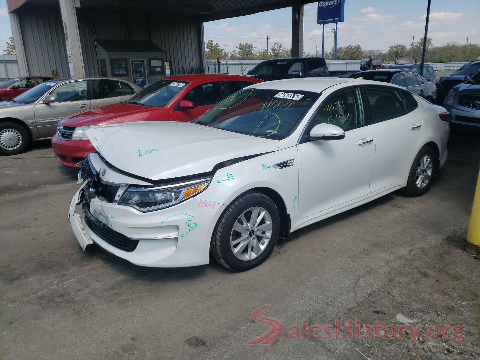 KNAGT4L31G5075738 2016 KIA OPTIMA