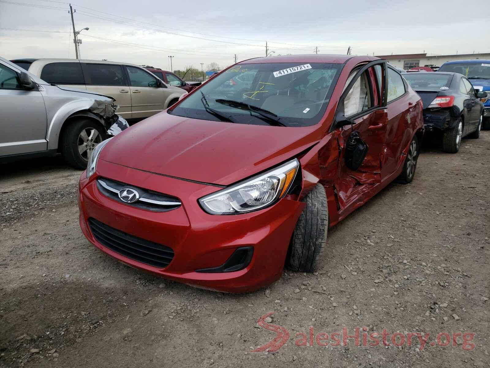 KMHCT4AEXHU370586 2017 HYUNDAI ACCENT