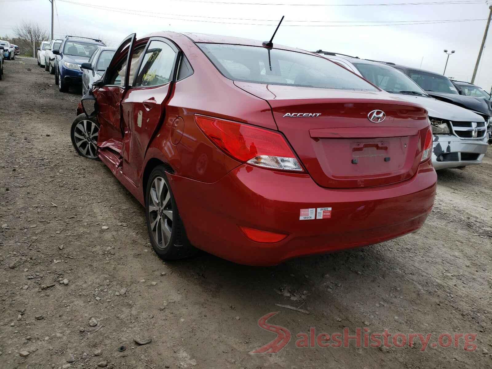 KMHCT4AEXHU370586 2017 HYUNDAI ACCENT