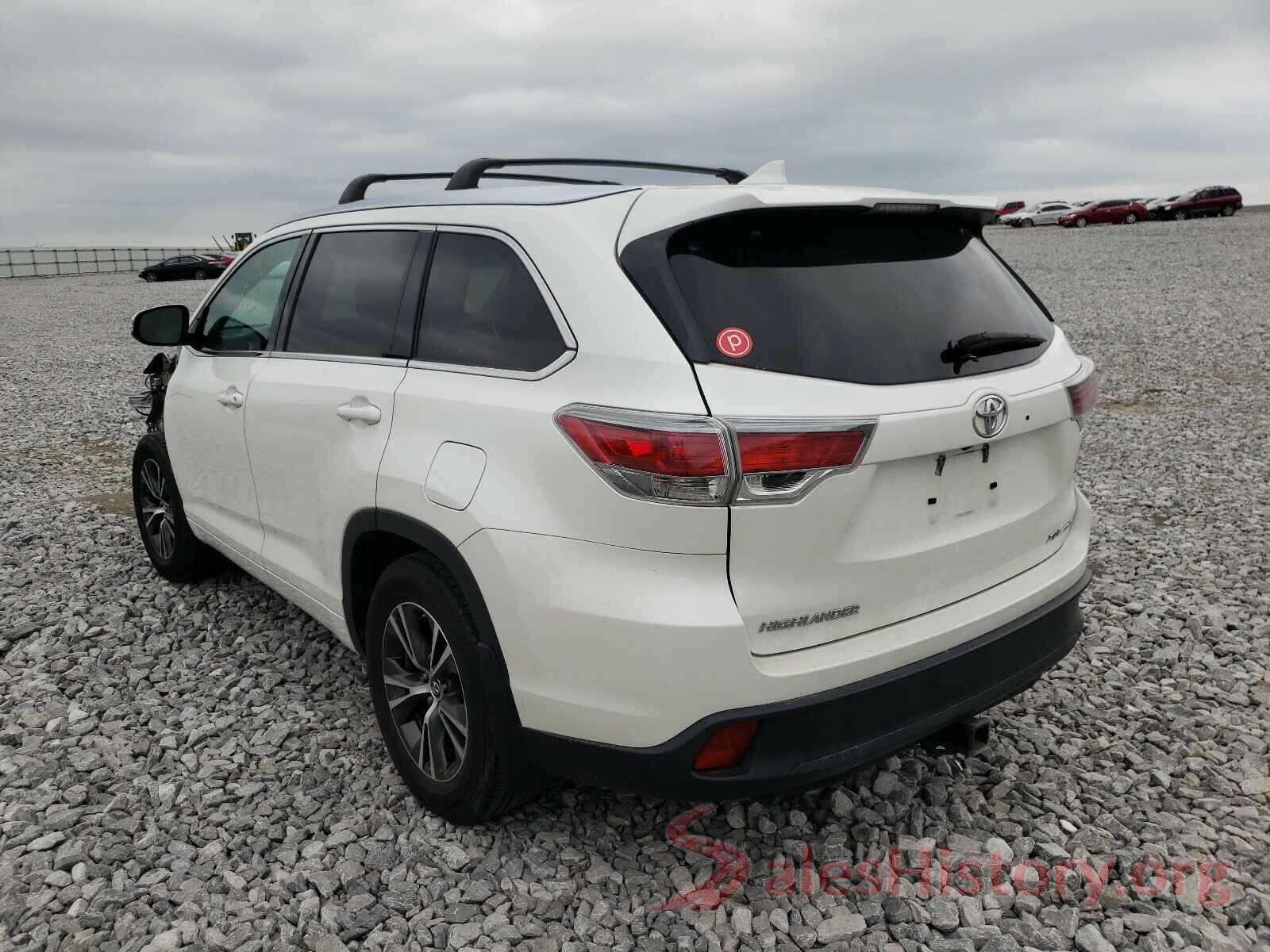 5TDJKRFH8GS342447 2016 TOYOTA HIGHLANDER