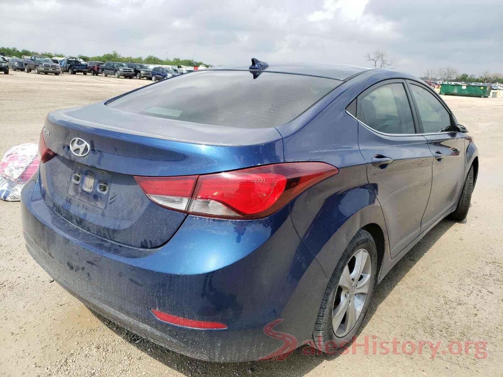 5NPDH4AE7GH729136 2016 HYUNDAI ELANTRA