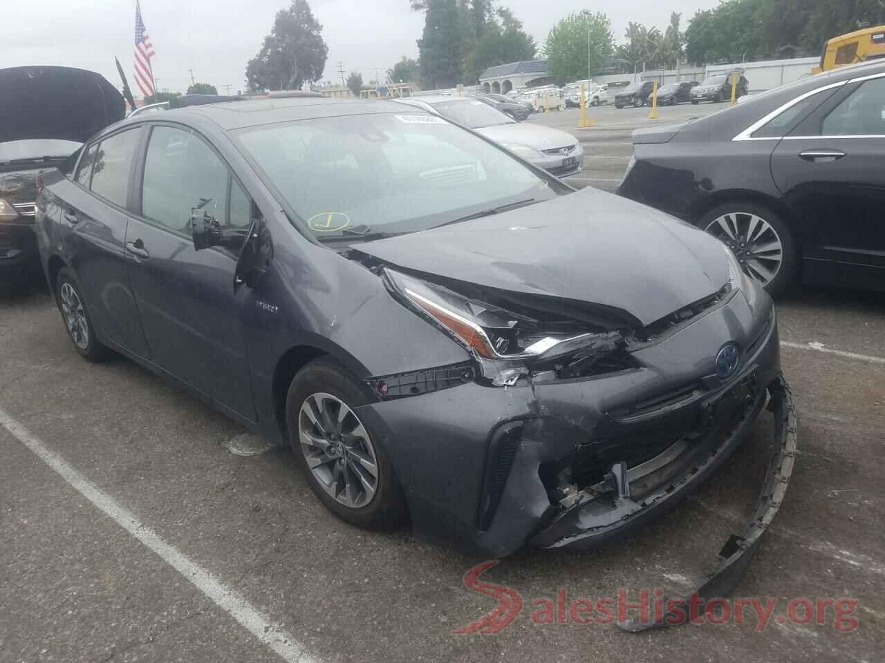 JTDKARFU8K3070626 2019 TOYOTA PRIUS