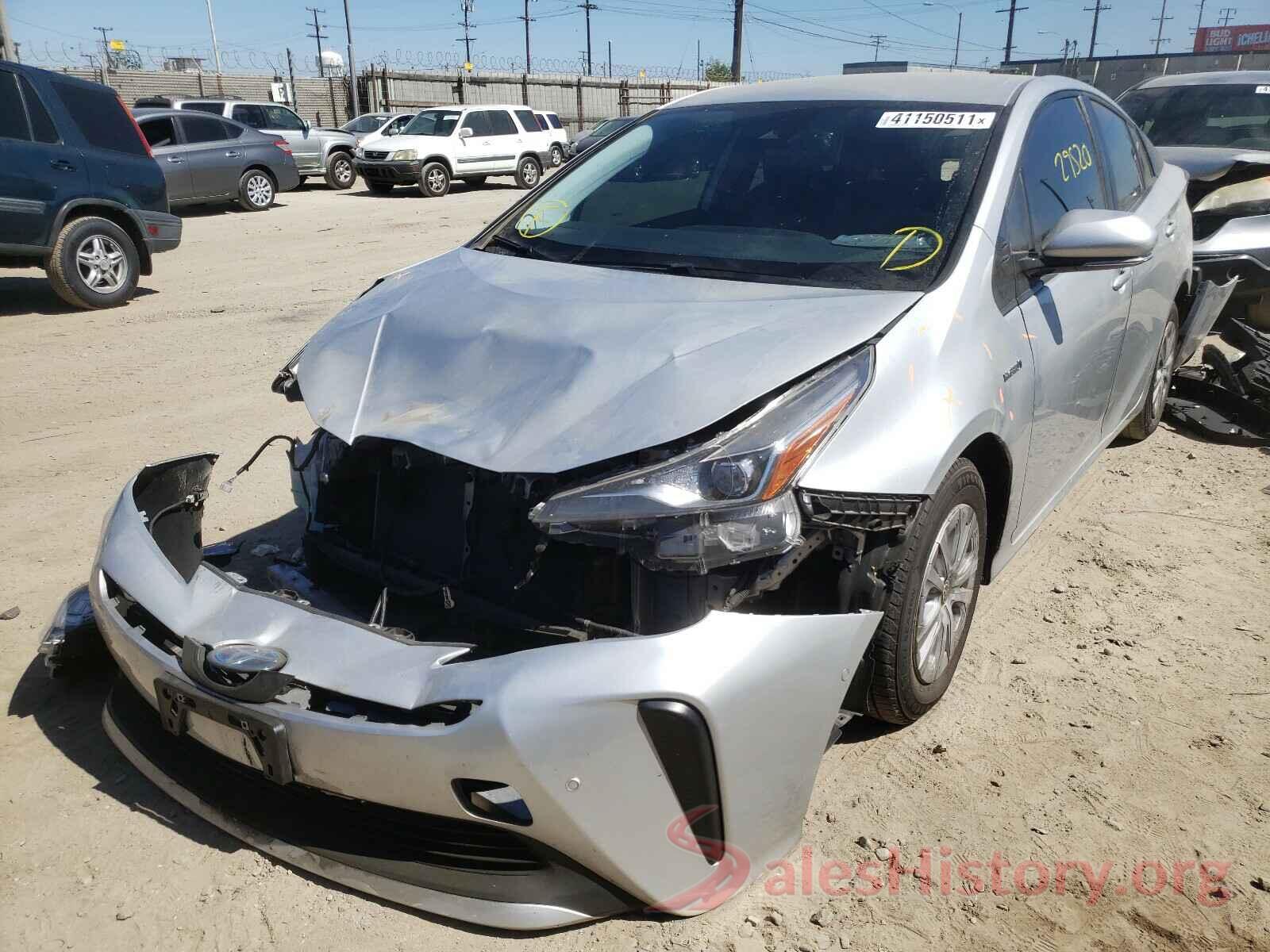 JTDKARFU2L3104075 2020 TOYOTA PRIUS