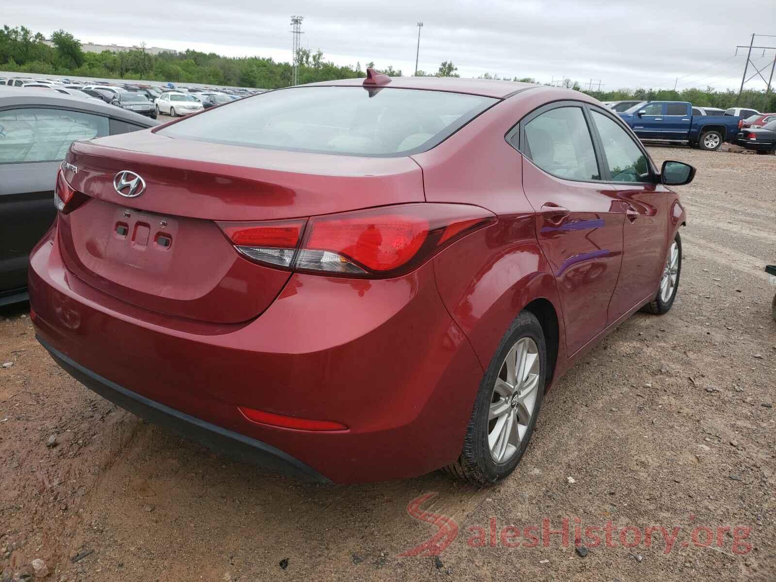 5NPDH4AE6GH658561 2016 HYUNDAI ELANTRA