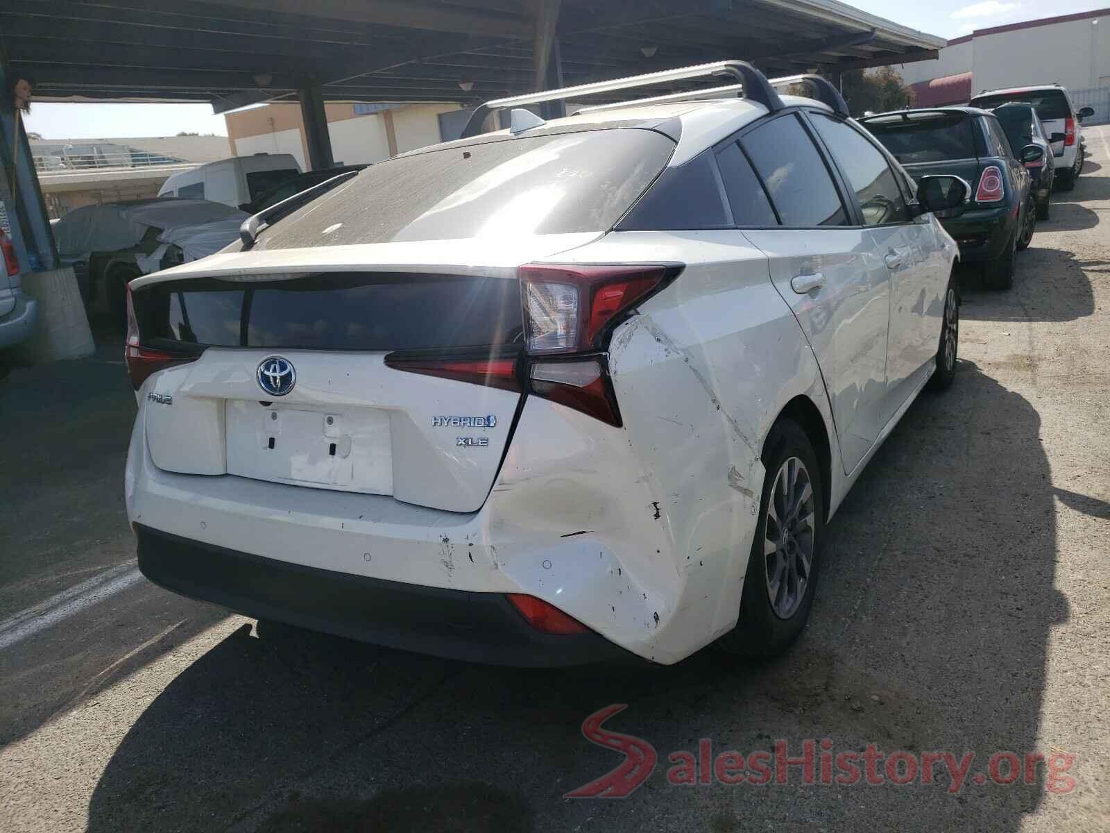 JTDKARFU8K3073820 2019 TOYOTA PRIUS