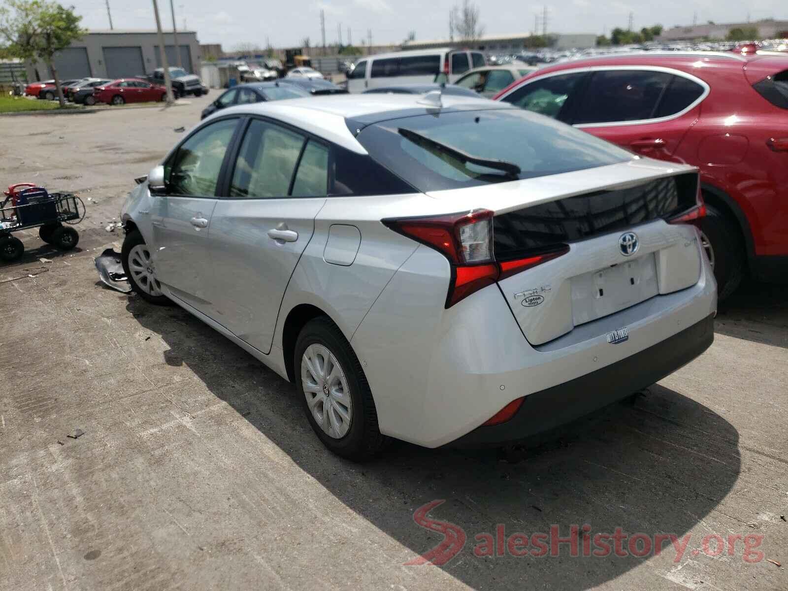 JTDKARFU1K3084772 2019 TOYOTA PRIUS