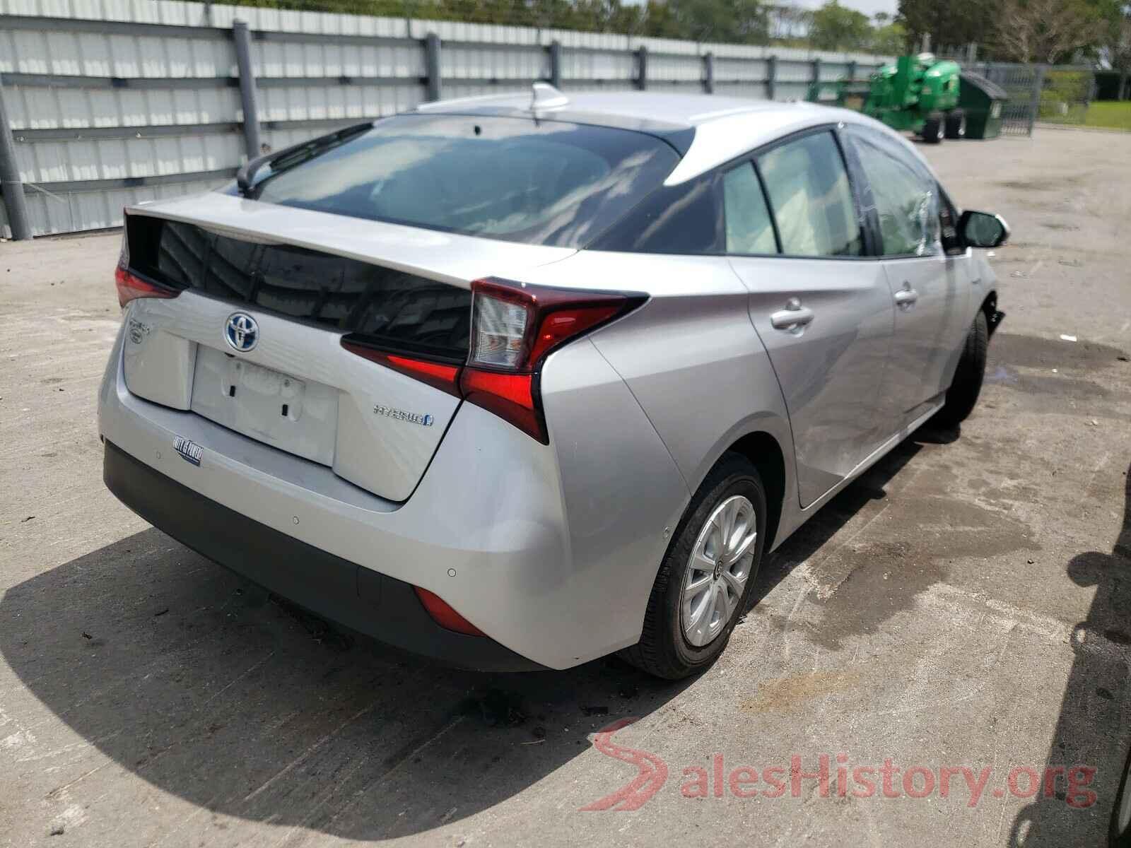 JTDKARFU1K3084772 2019 TOYOTA PRIUS