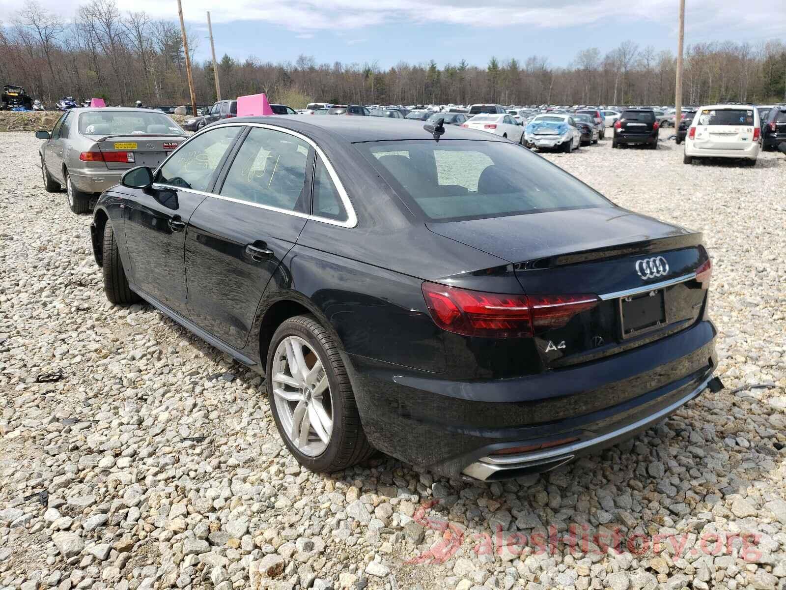 WAUDNAF44LN005970 2020 AUDI A4