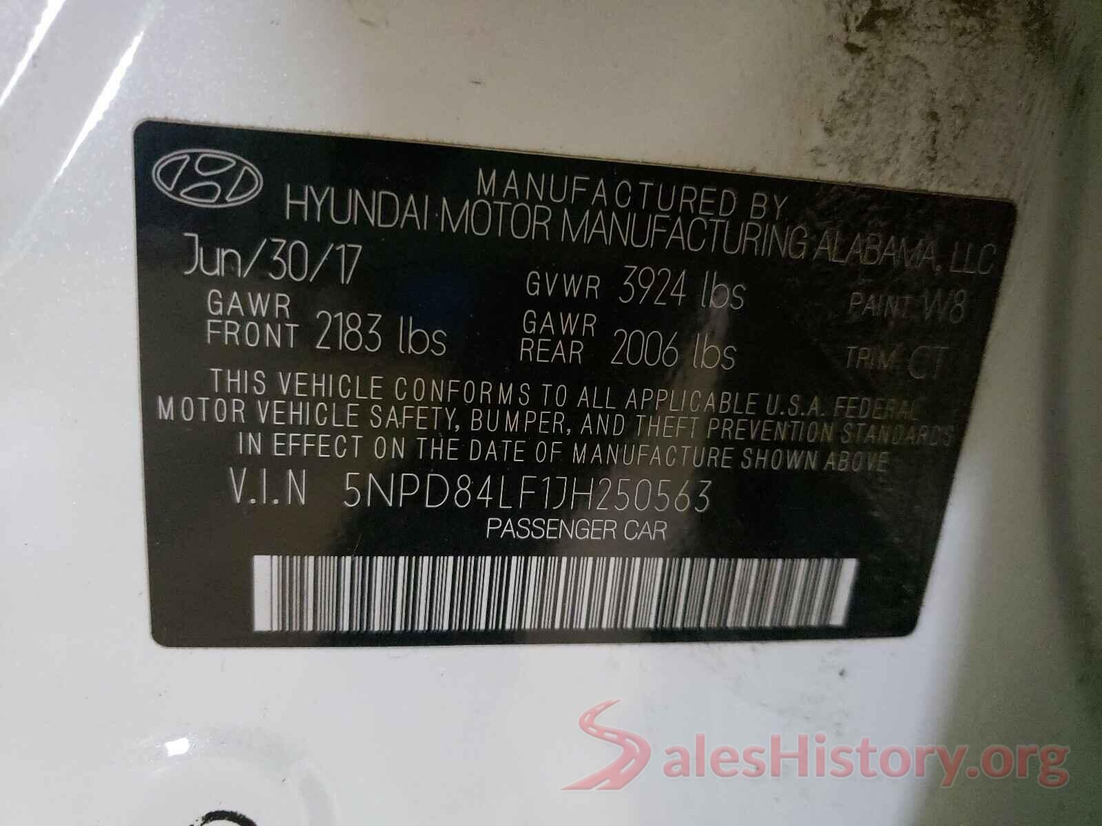 5NPD84LF1JH250563 2018 HYUNDAI ELANTRA