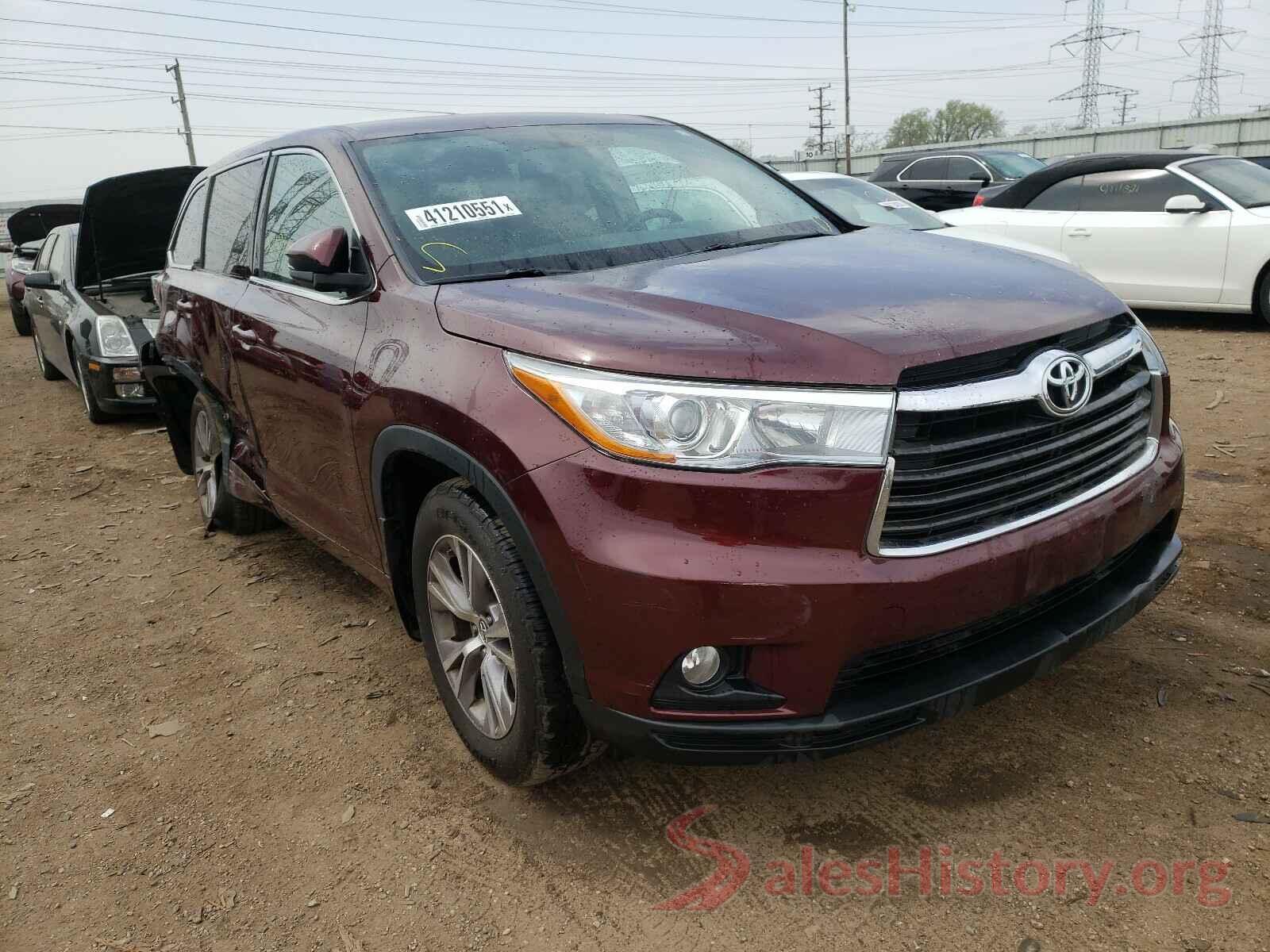 5TDBKRFH6GS291664 2016 TOYOTA HIGHLANDER