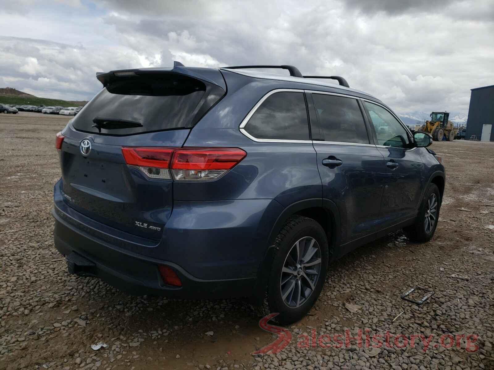 5TDJZRFH5KS708062 2019 TOYOTA HIGHLANDER