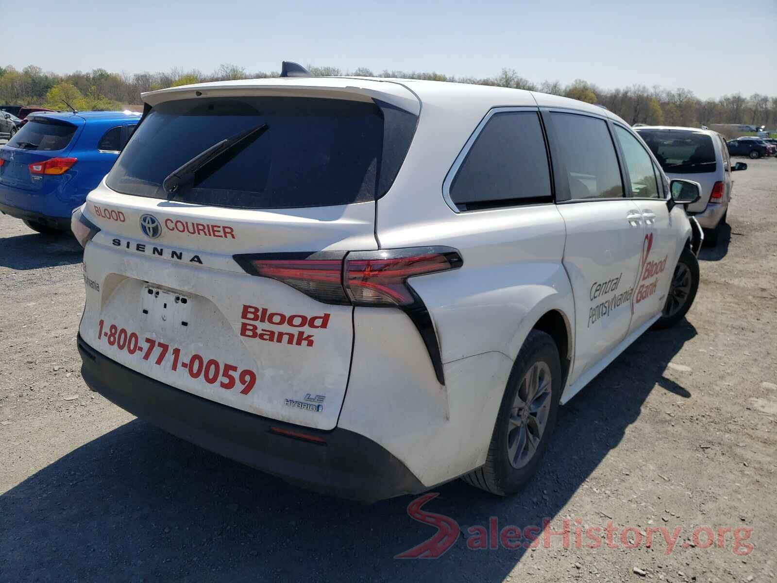 5TDKRKEC8MS011392 2021 TOYOTA SIENNA