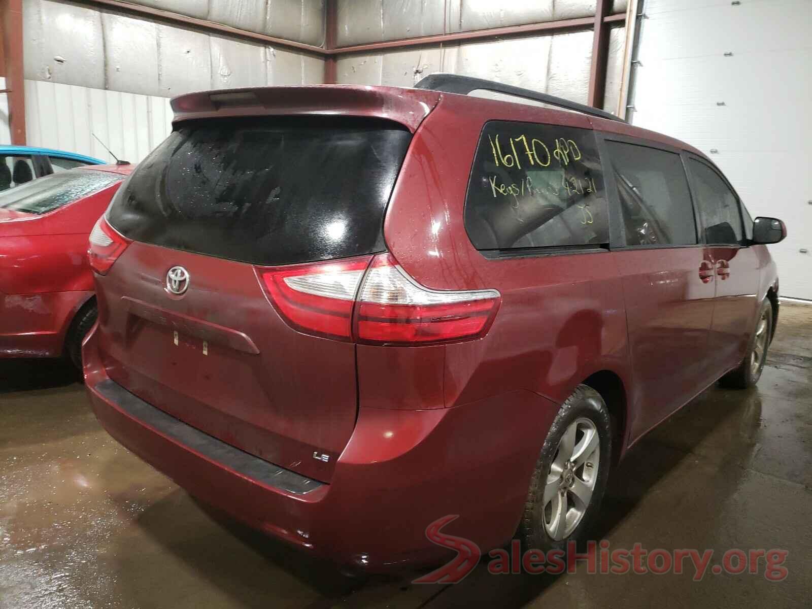 5TDKZ3DC6HS869876 2017 TOYOTA SIENNA