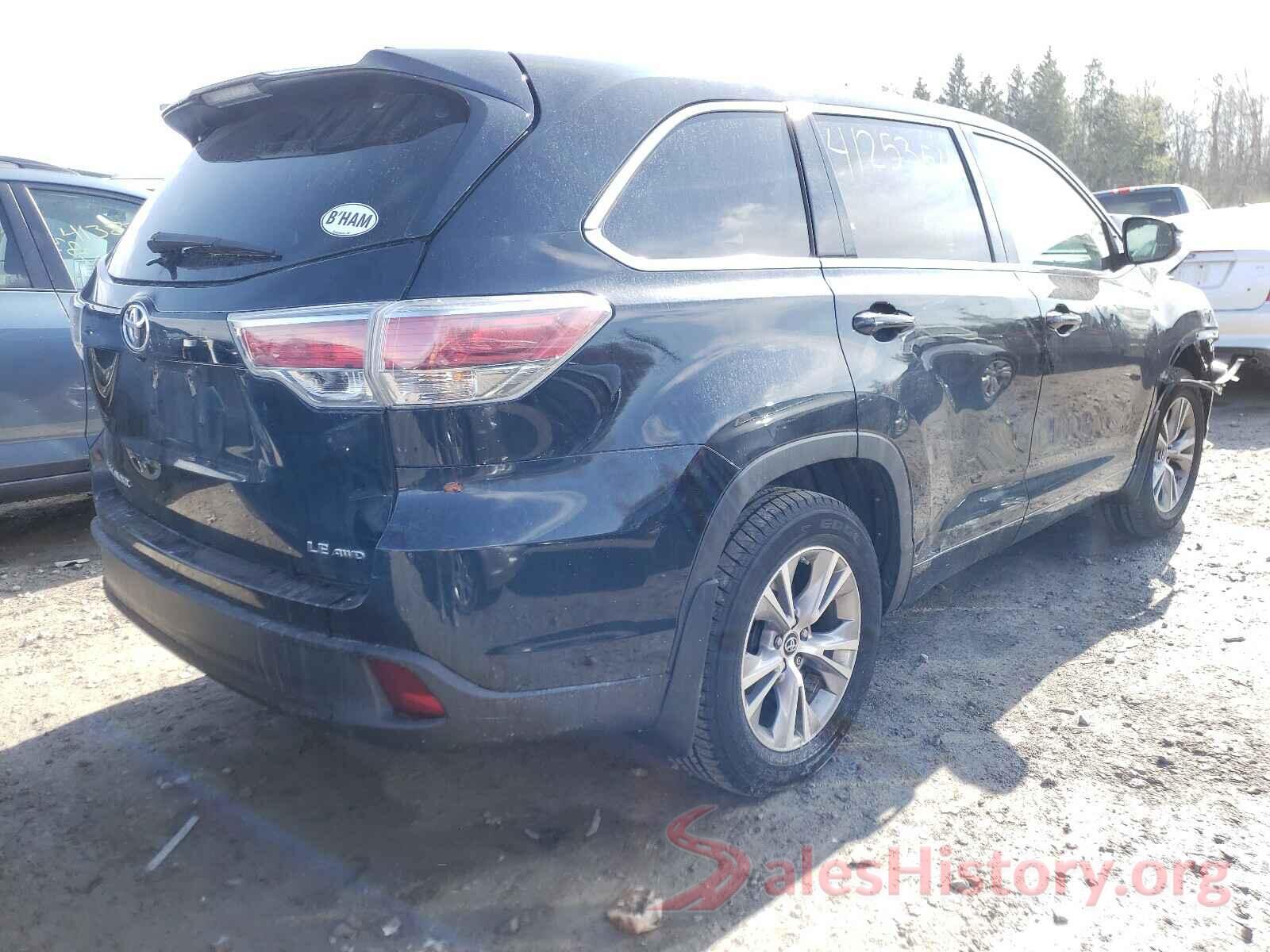 5TDBKRFH6GS300007 2016 TOYOTA HIGHLANDER