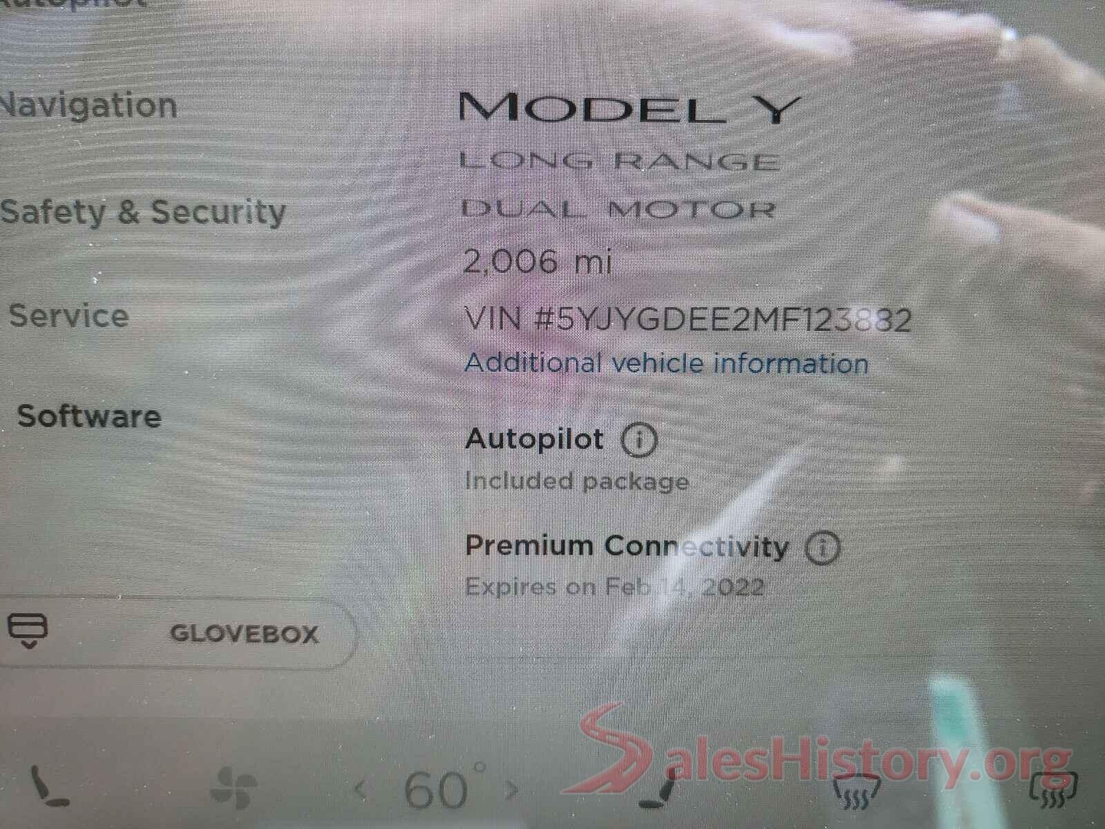 5YJYGDEE2MF123882 2021 TESLA MODEL Y