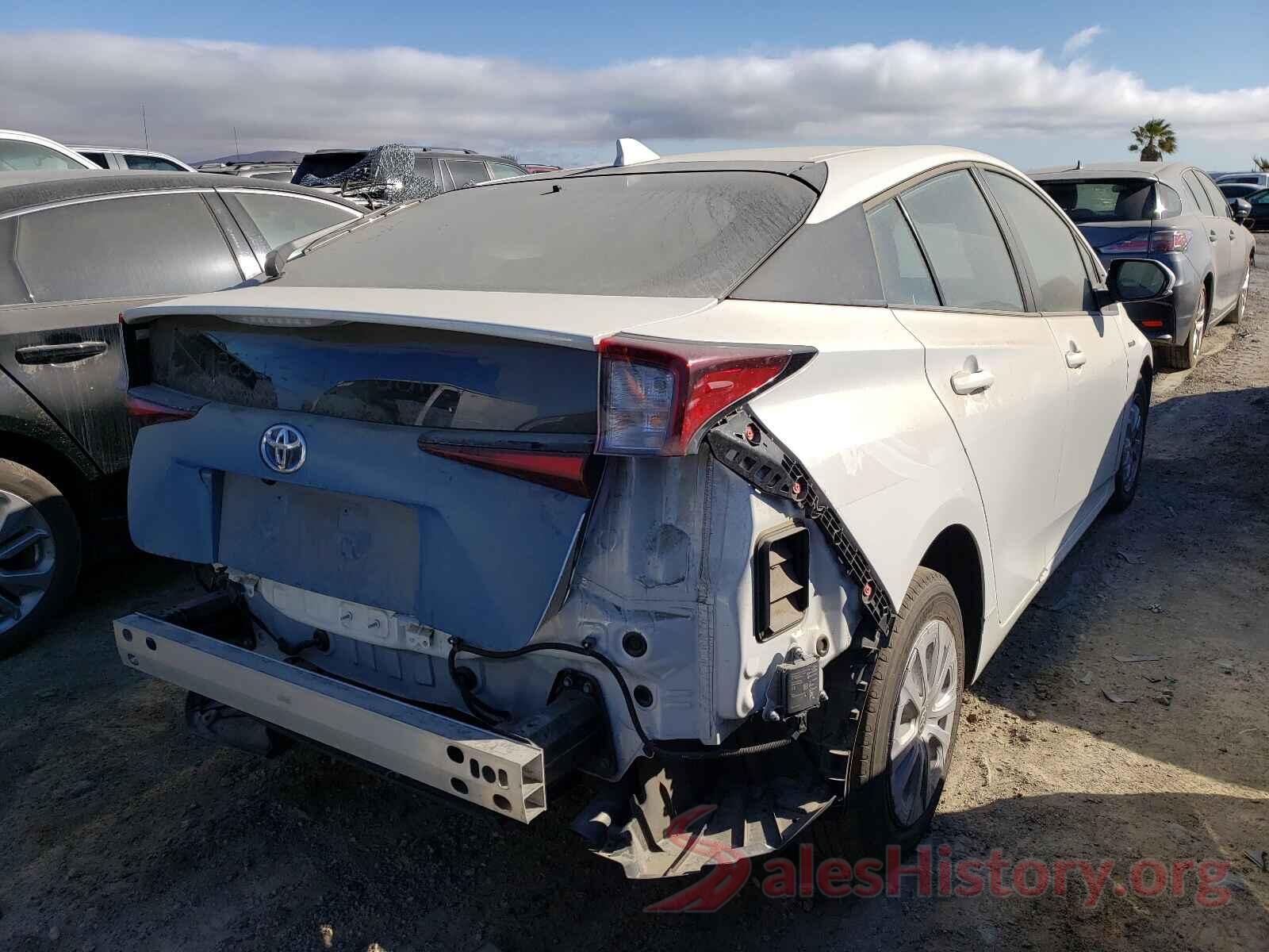 JTDKARFU5K3100715 2019 TOYOTA PRIUS