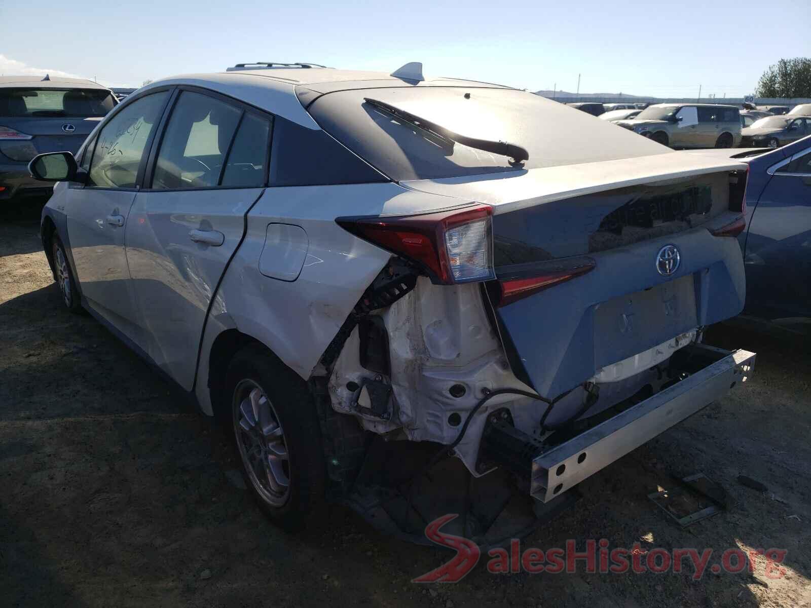 JTDKARFU5K3100715 2019 TOYOTA PRIUS