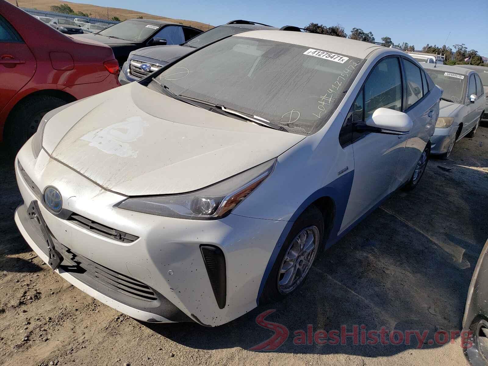 JTDKARFU5K3100715 2019 TOYOTA PRIUS