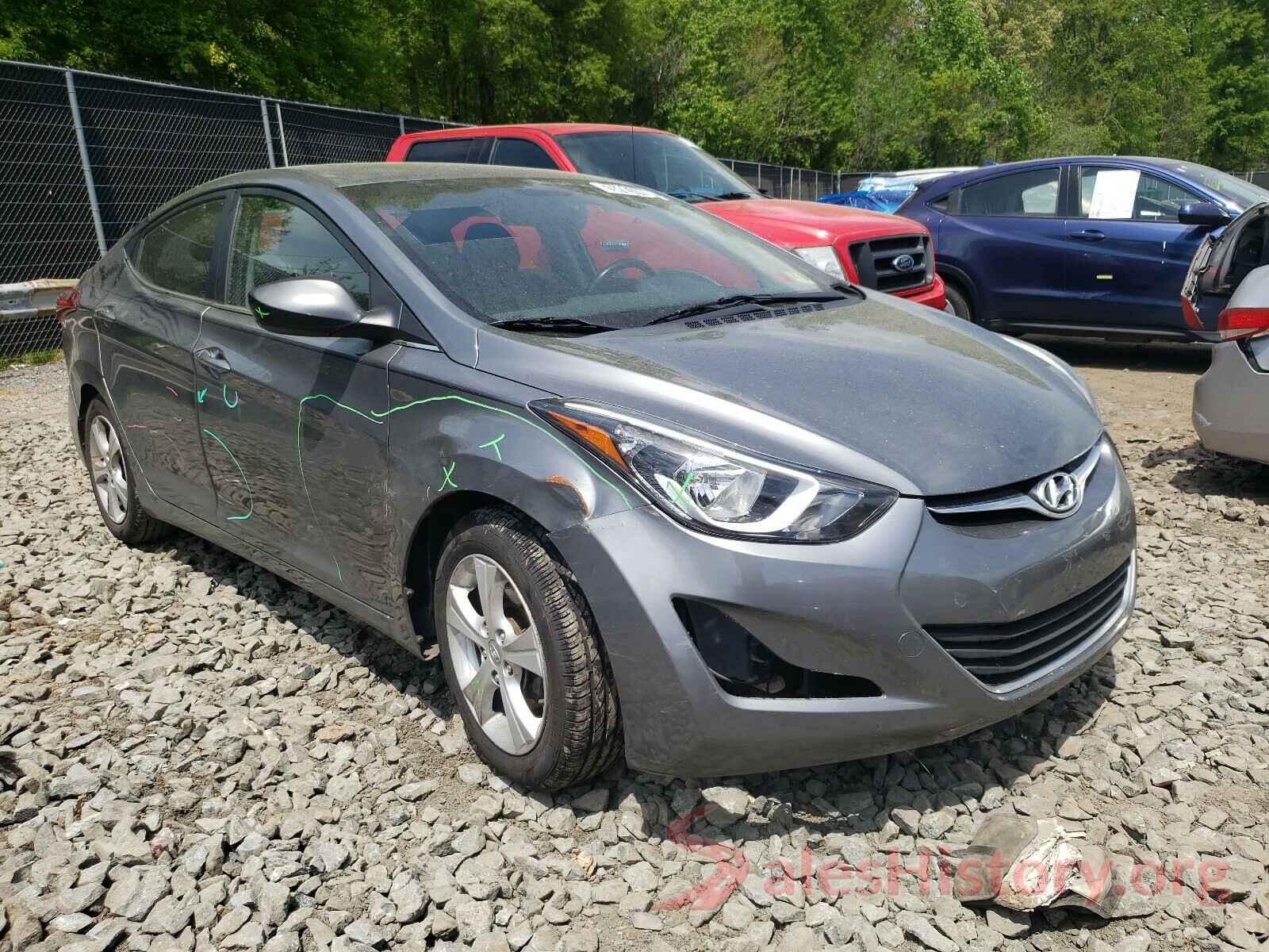 KMHDH4AE8GU593908 2016 HYUNDAI ELANTRA