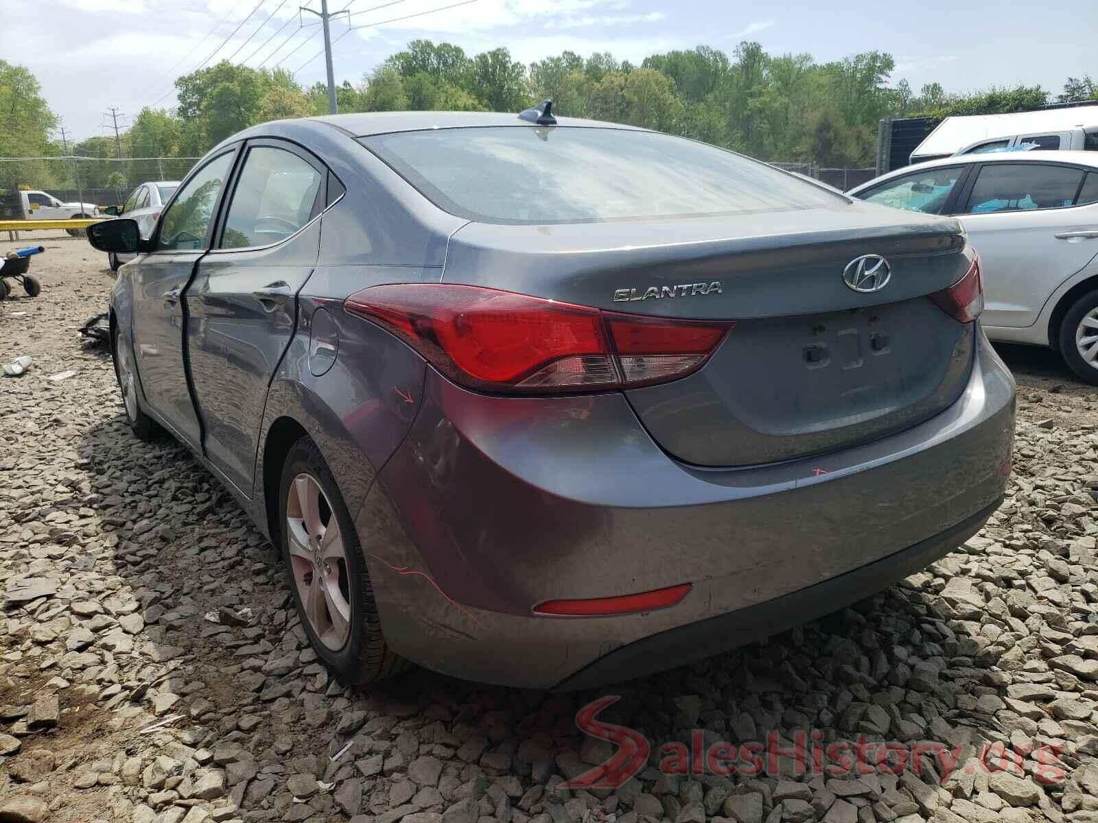 KMHDH4AE8GU593908 2016 HYUNDAI ELANTRA