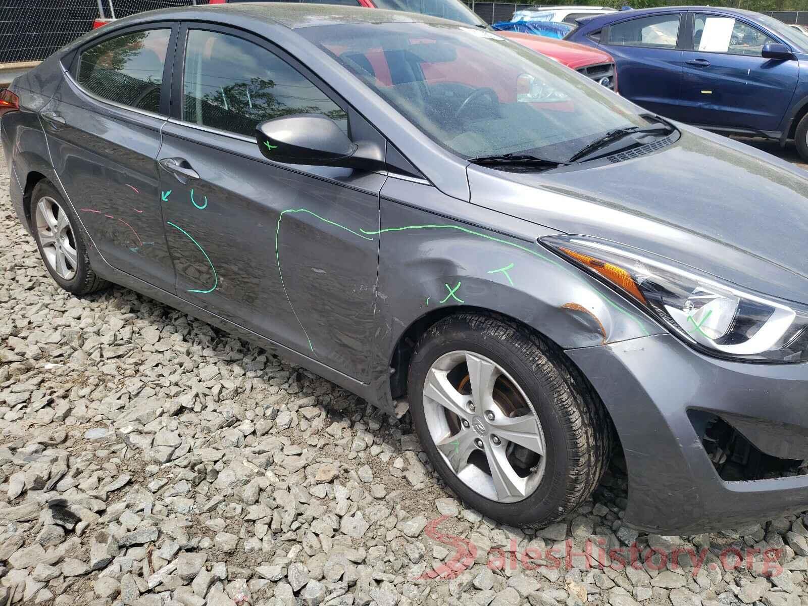 KMHDH4AE8GU593908 2016 HYUNDAI ELANTRA