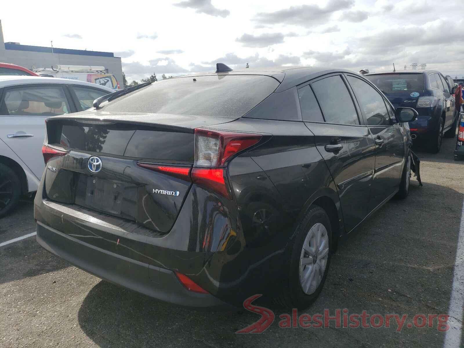 JTDKARFU2K3070847 2019 TOYOTA PRIUS