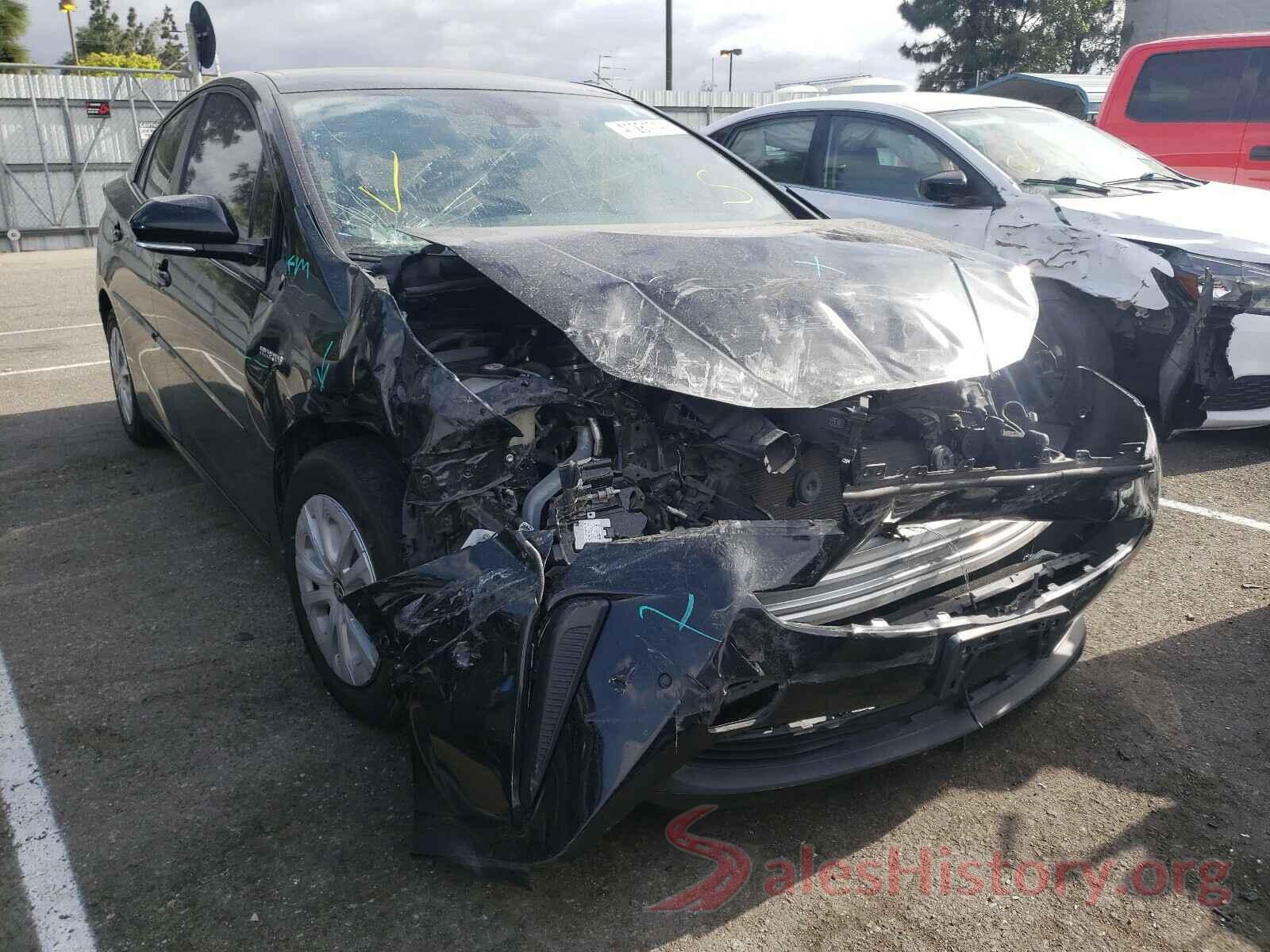 JTDKARFU2K3070847 2019 TOYOTA PRIUS