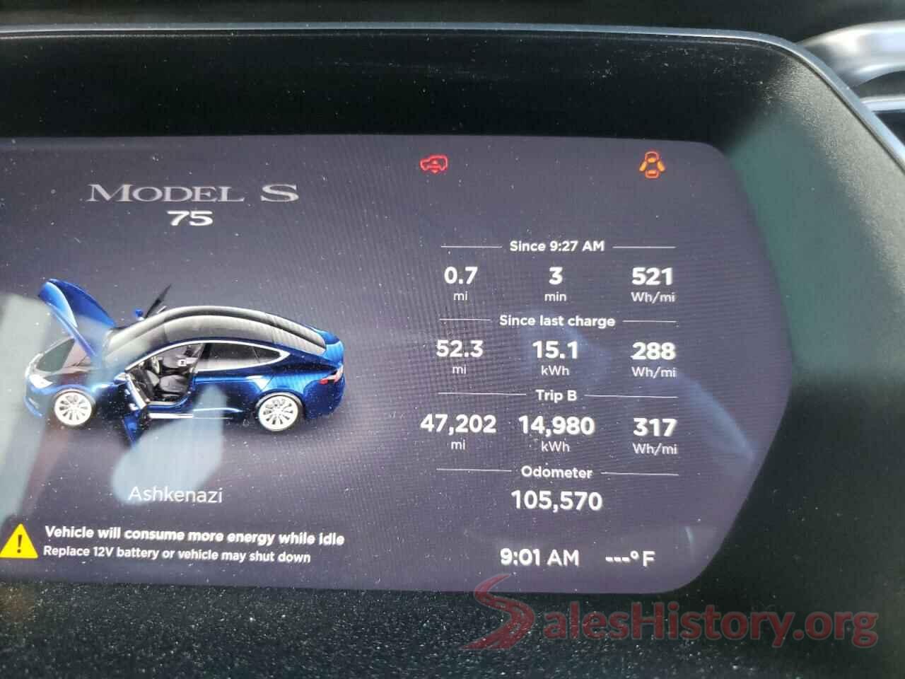 5YJSA1E15HF233835 2017 TESLA MODEL S