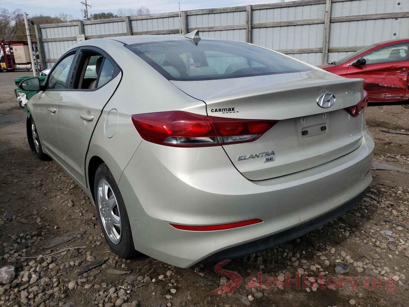 5NPD74LF7HH162047 2017 HYUNDAI ELANTRA