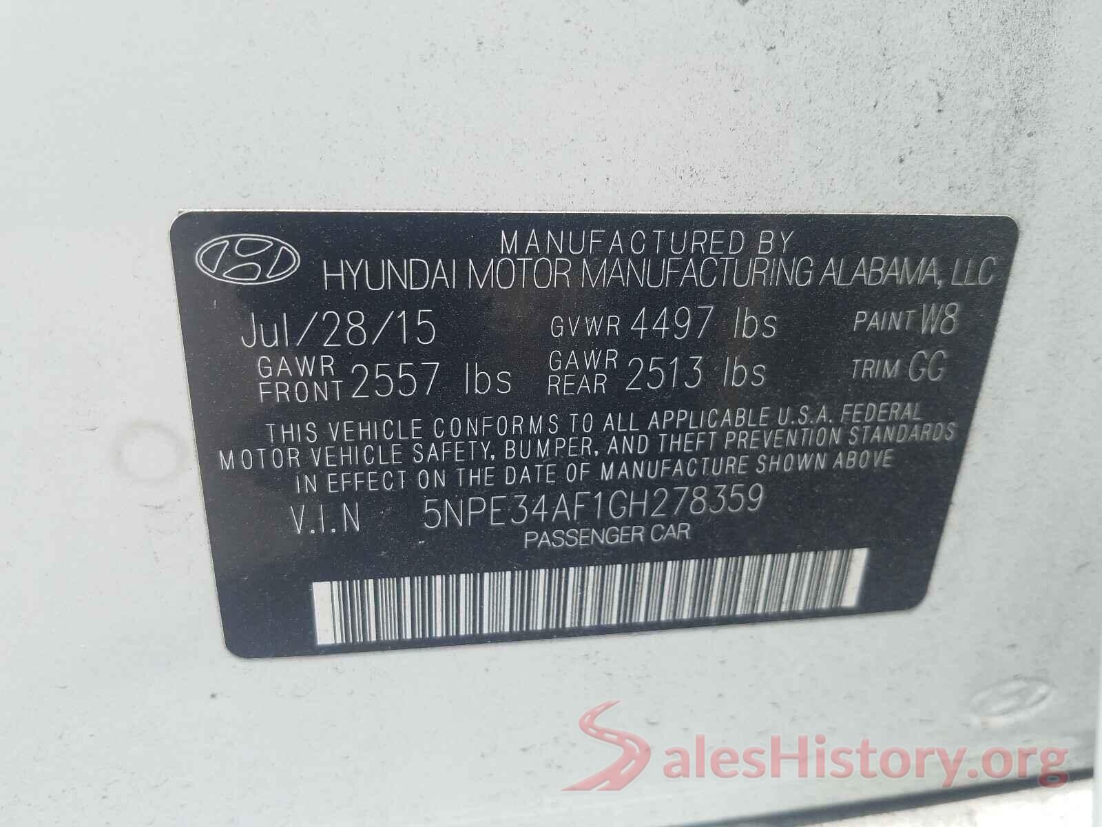 5NPE34AF1GH278359 2016 HYUNDAI SONATA