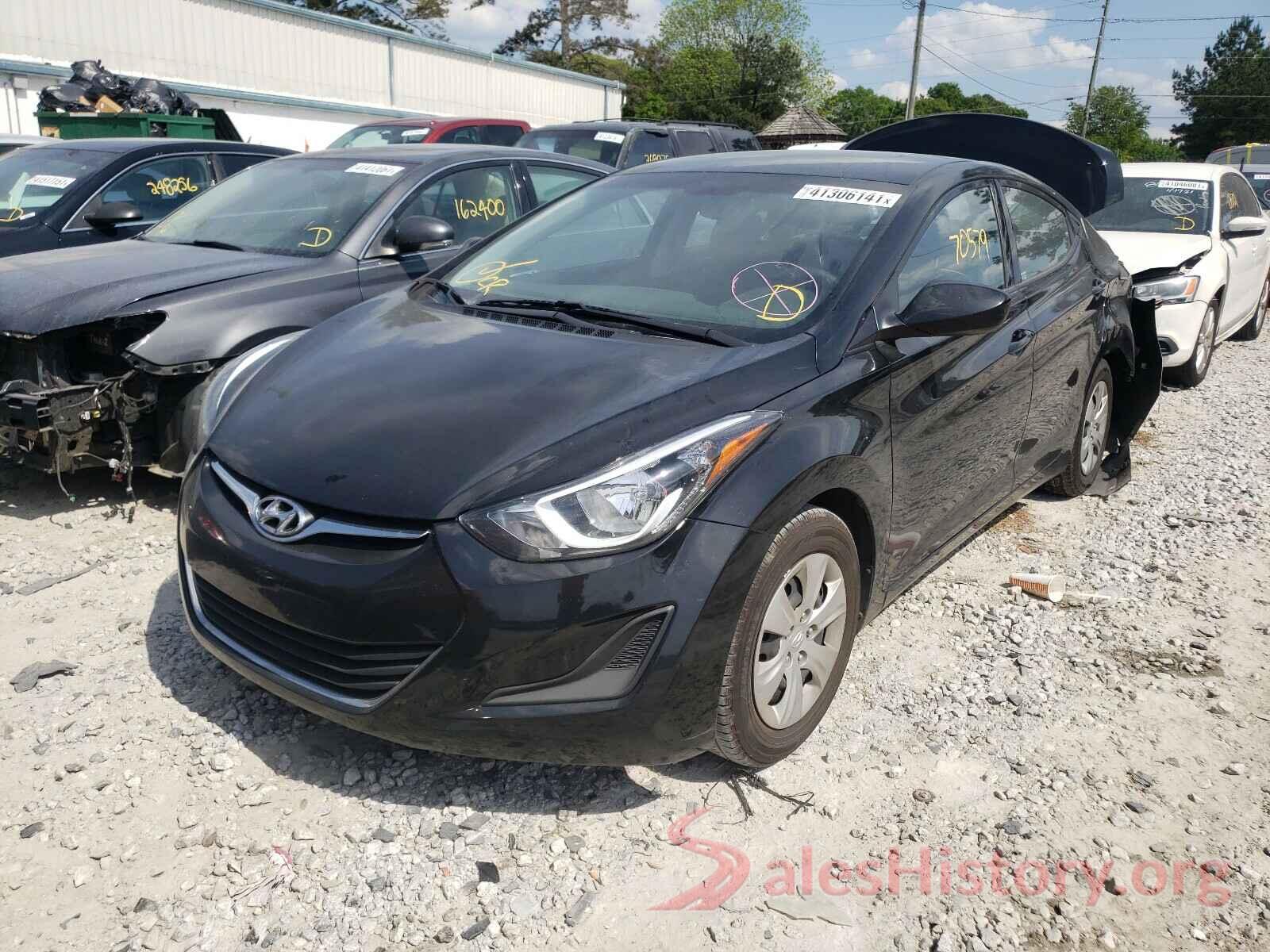 KMHDH4AE3GU481260 2016 HYUNDAI ELANTRA