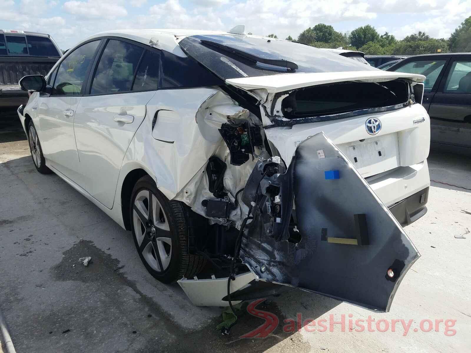 JTDKARFU4J3552542 2018 TOYOTA PRIUS