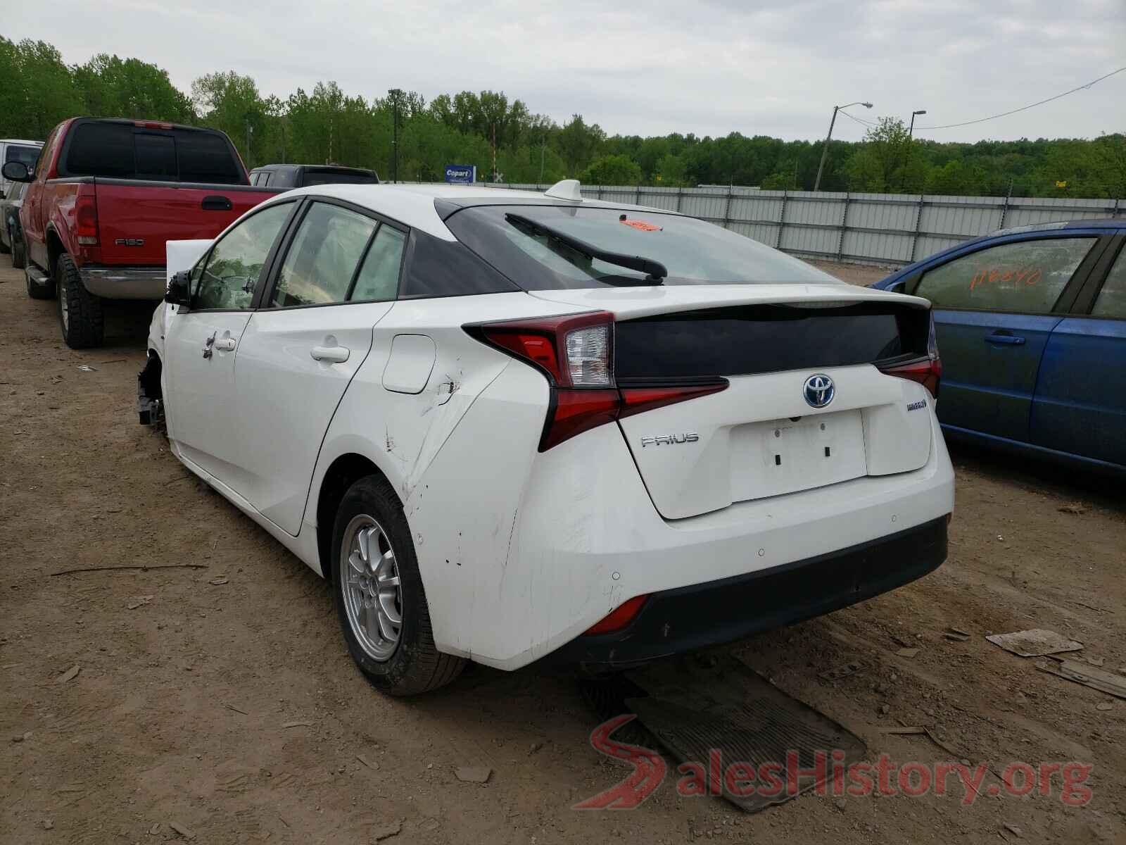 JTDKARFU1L3108764 2020 TOYOTA PRIUS