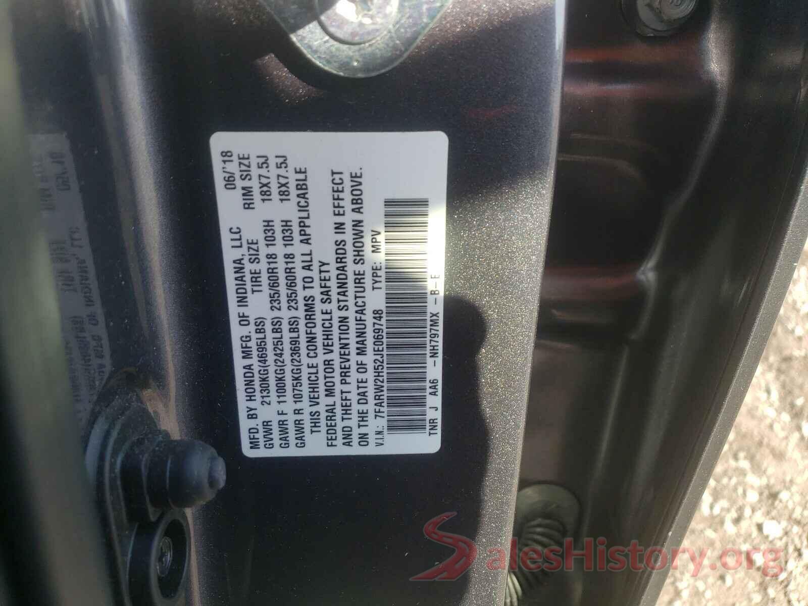 7FARW2H52JE069748 2018 HONDA CRV