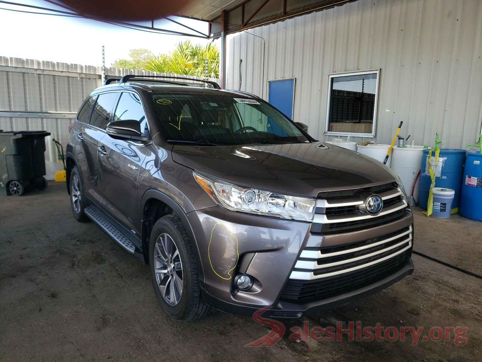 5TDJGRFH5KS061782 2019 TOYOTA HIGHLANDER