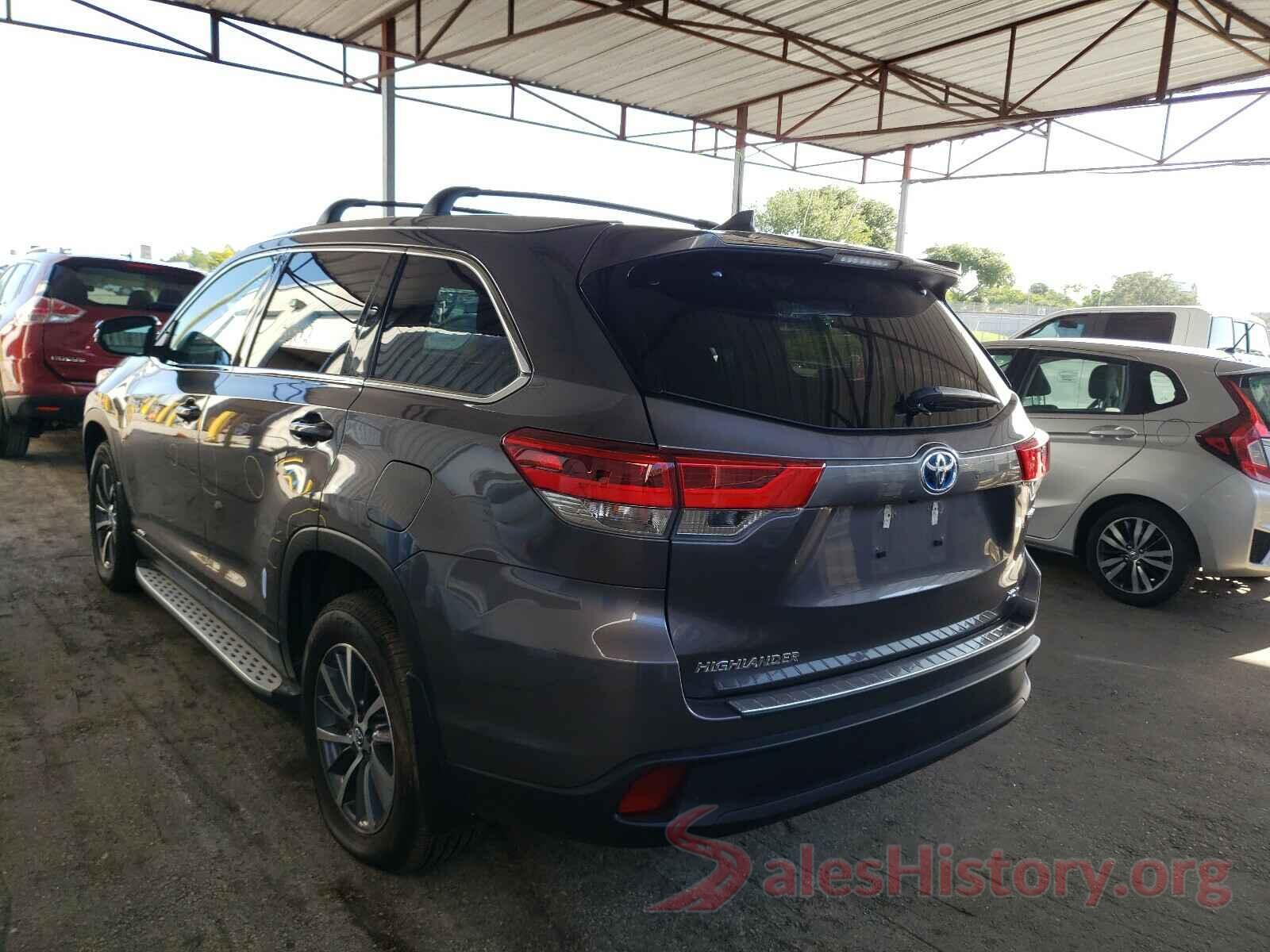 5TDJGRFH5KS061782 2019 TOYOTA HIGHLANDER