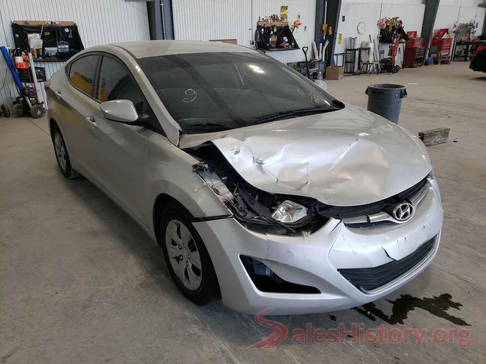 5NPDH4AEXGH677047 2016 HYUNDAI ELANTRA