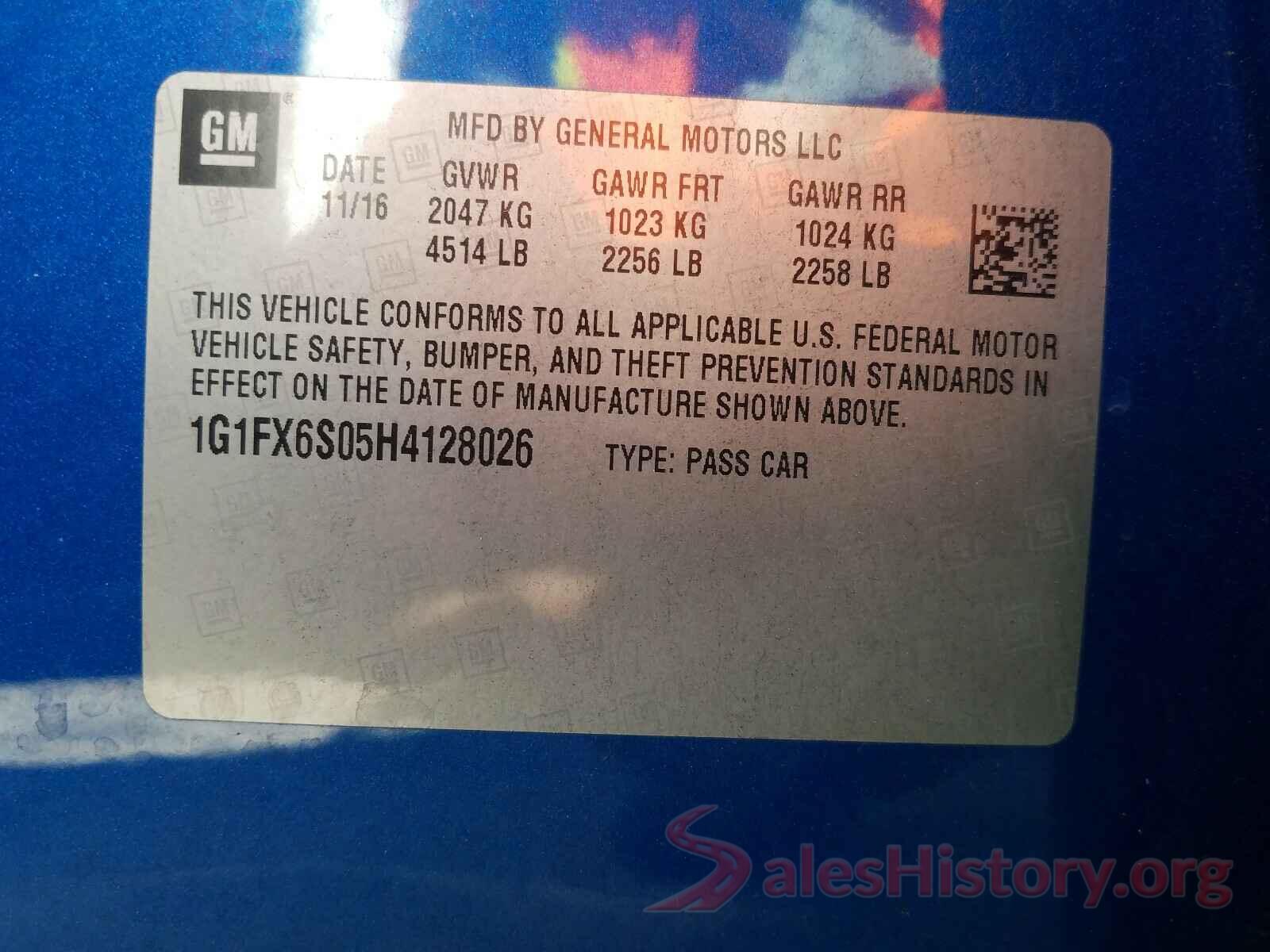 1G1FX6S05H4128026 2017 CHEVROLET BOLT