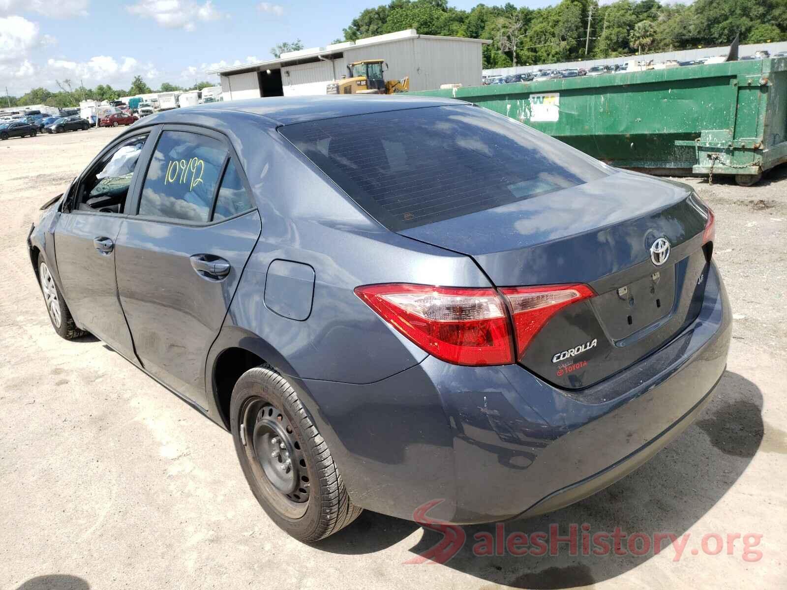 5YFBURHE7KP904390 2019 TOYOTA COROLLA