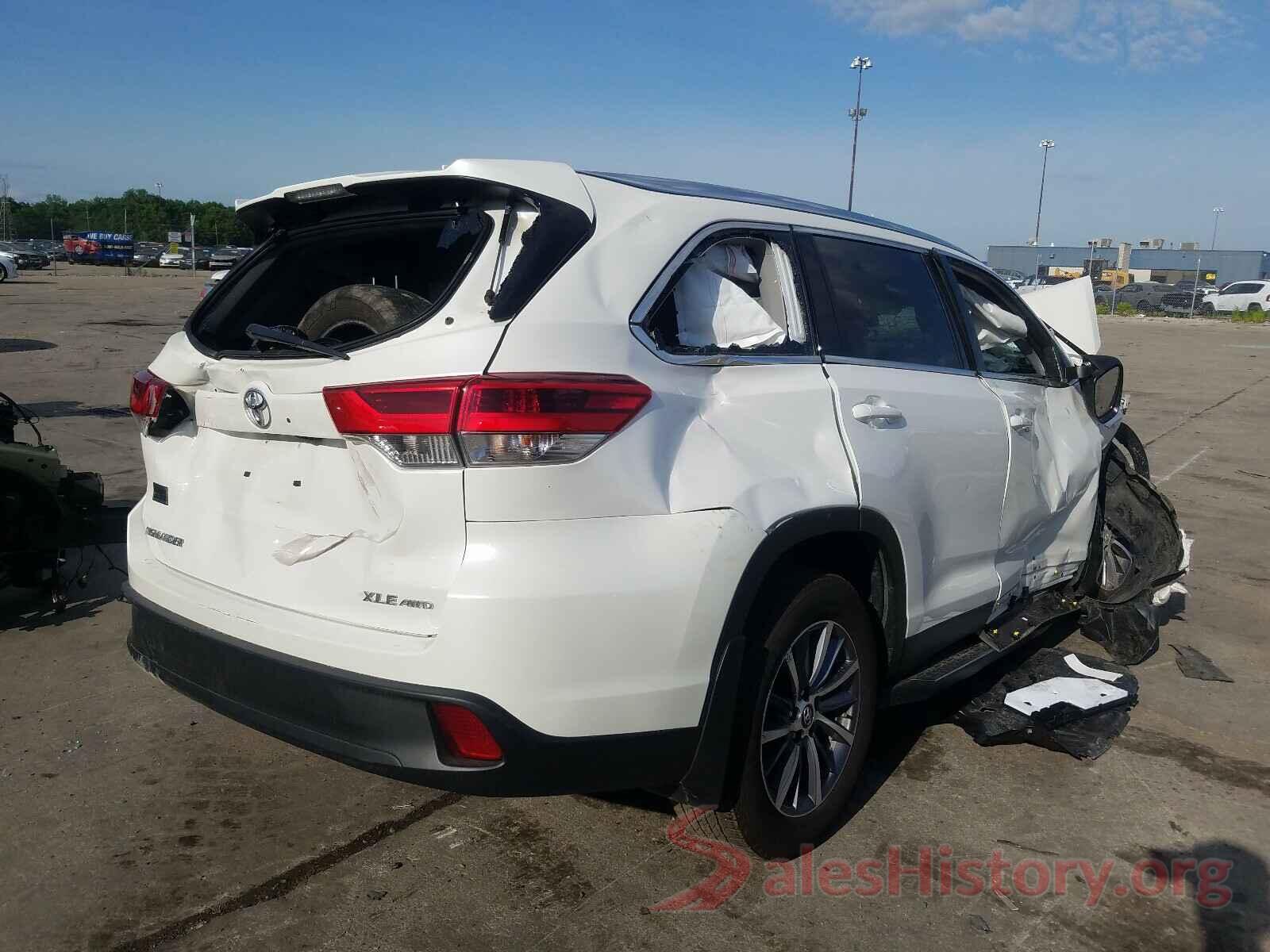 5TDJZRFH9KS594695 2019 TOYOTA HIGHLANDER