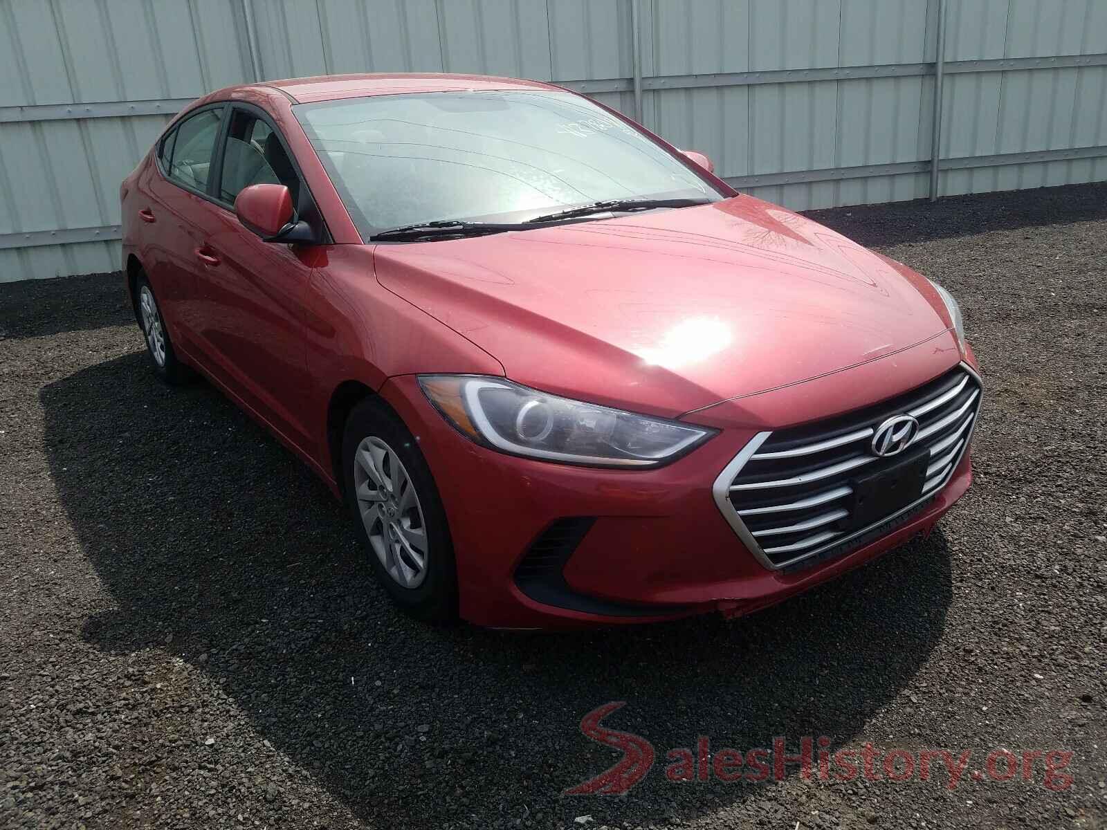 5NPD74LF2HH210070 2017 HYUNDAI ELANTRA