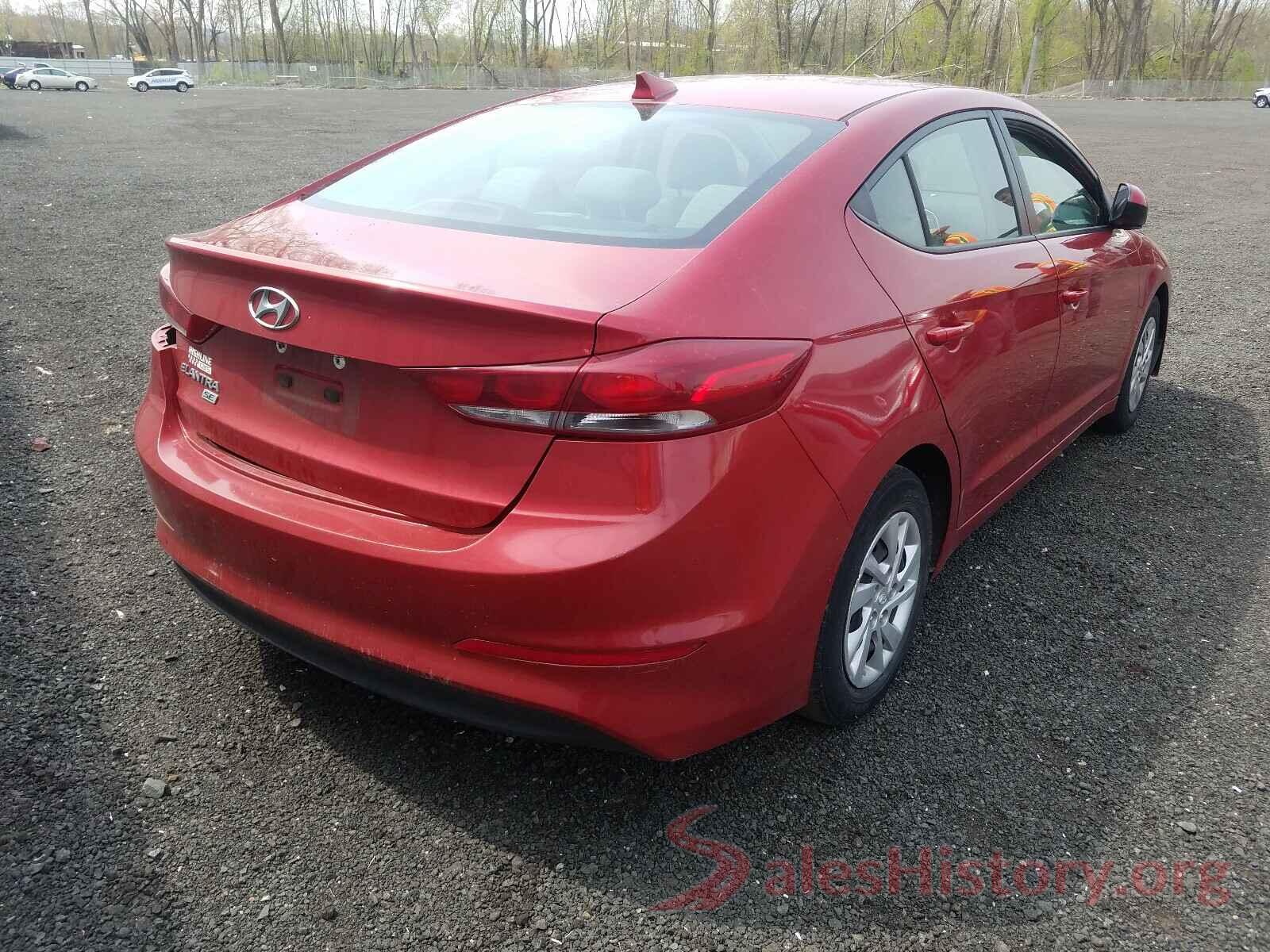 5NPD74LF2HH210070 2017 HYUNDAI ELANTRA