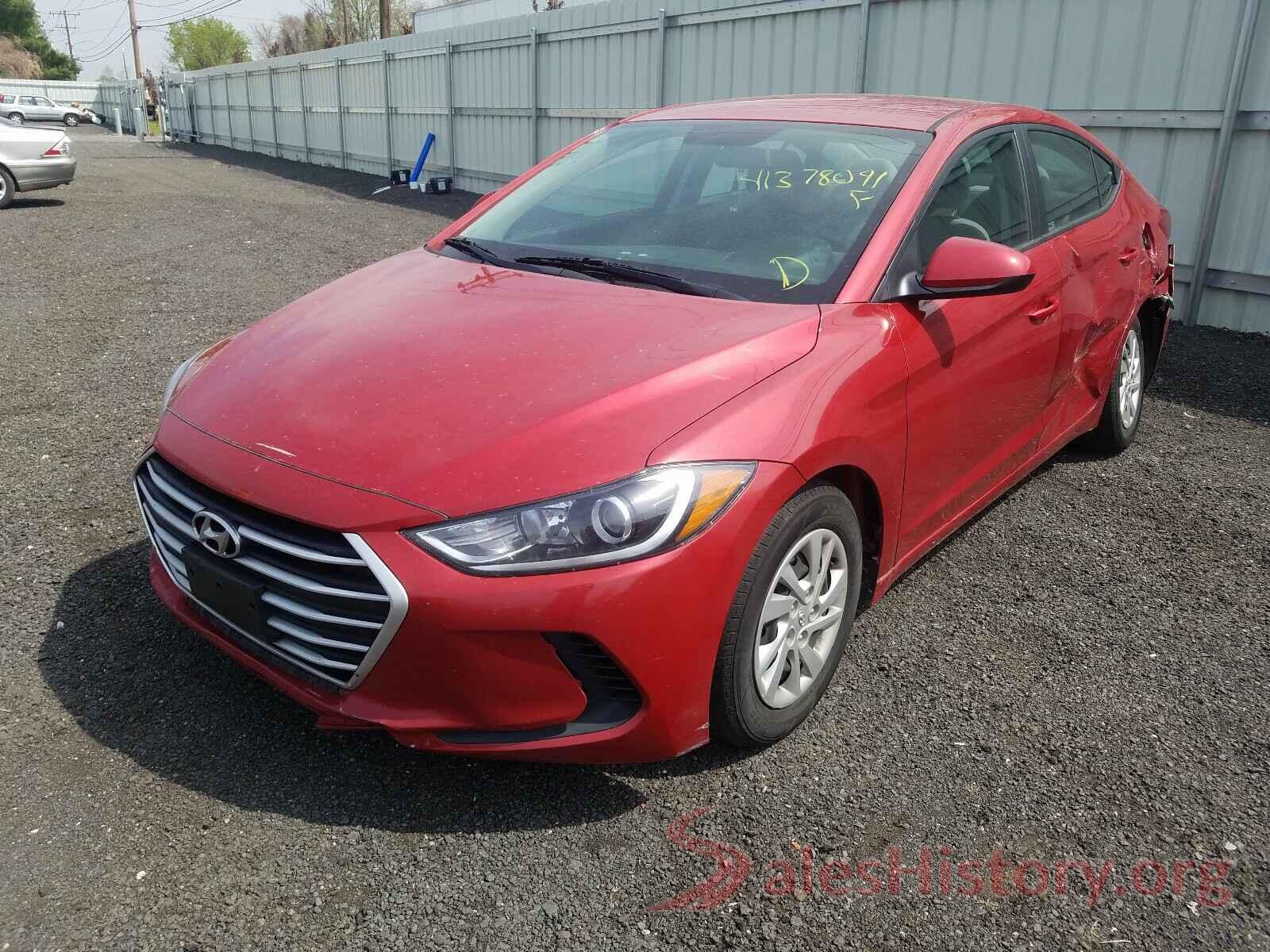 5NPD74LF2HH210070 2017 HYUNDAI ELANTRA