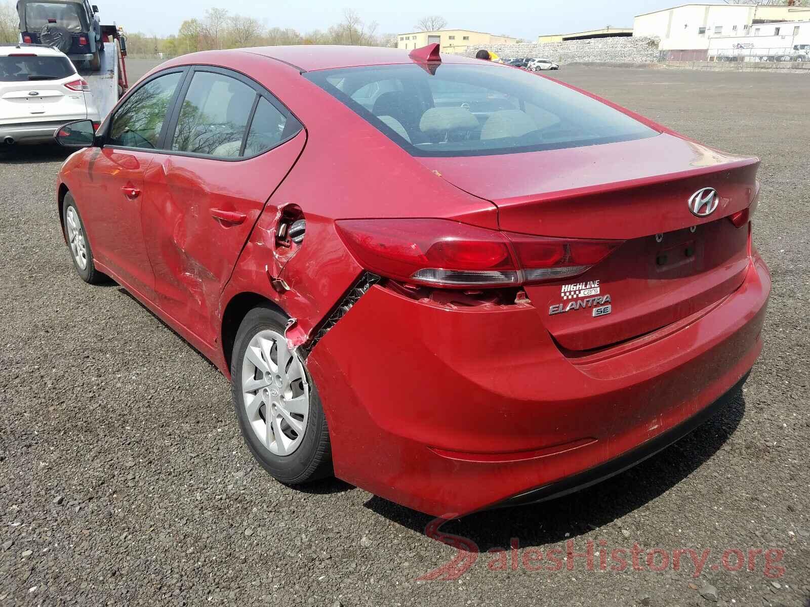 5NPD74LF2HH210070 2017 HYUNDAI ELANTRA