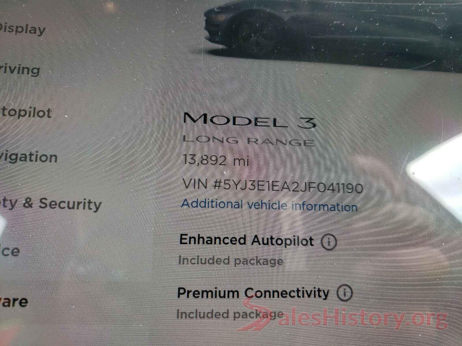 5YJ3E1EA2JF041190 2018 TESLA MODEL 3